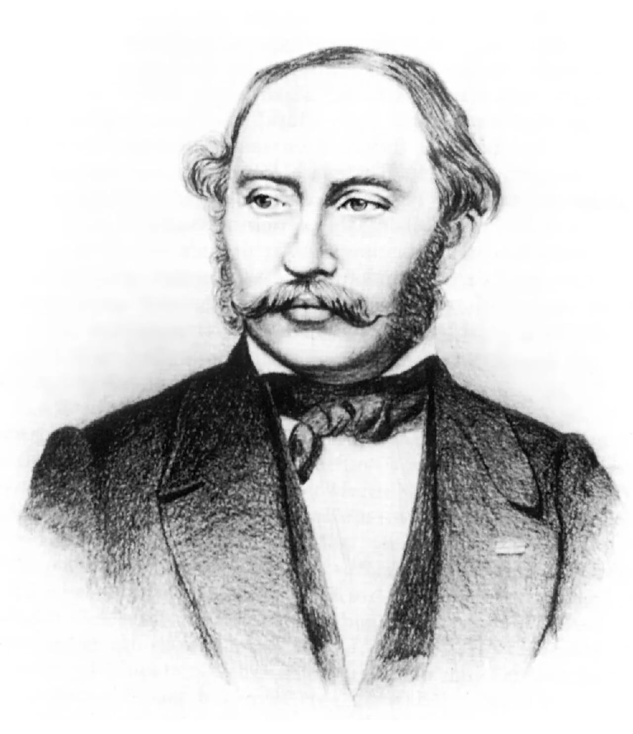 Porträt von Georg Friedrich Christian Bürklein (1813–1872) – Gedenkseite