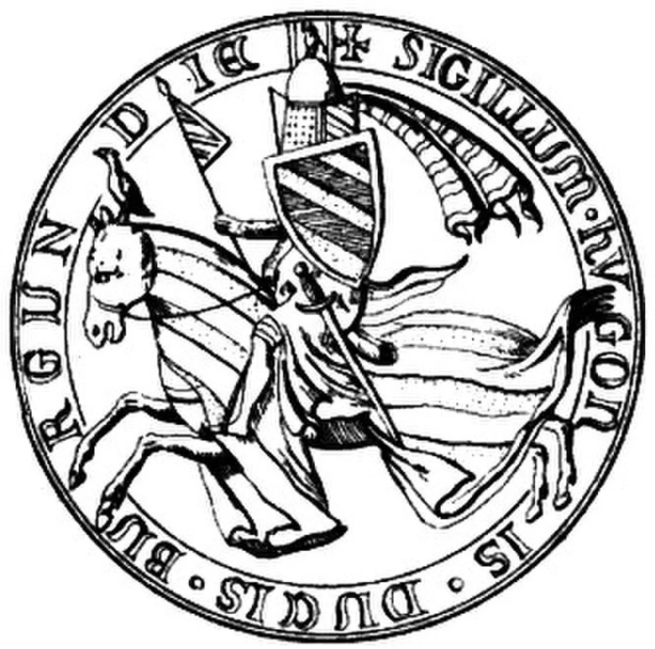 Porträt von Hugo V. (1294–1315) – Gedenkseite