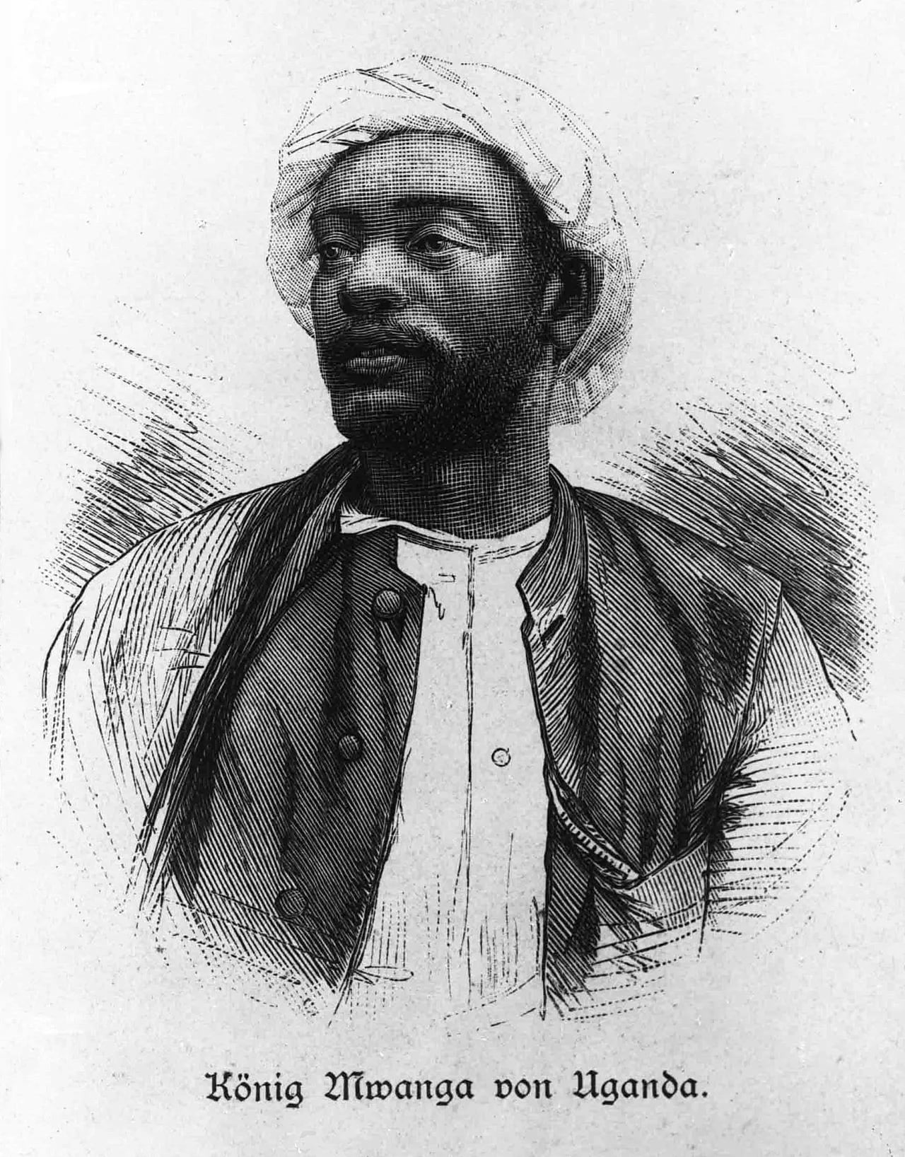 Porträt von Mwanga II. (1868–1903) – Gedenkseite