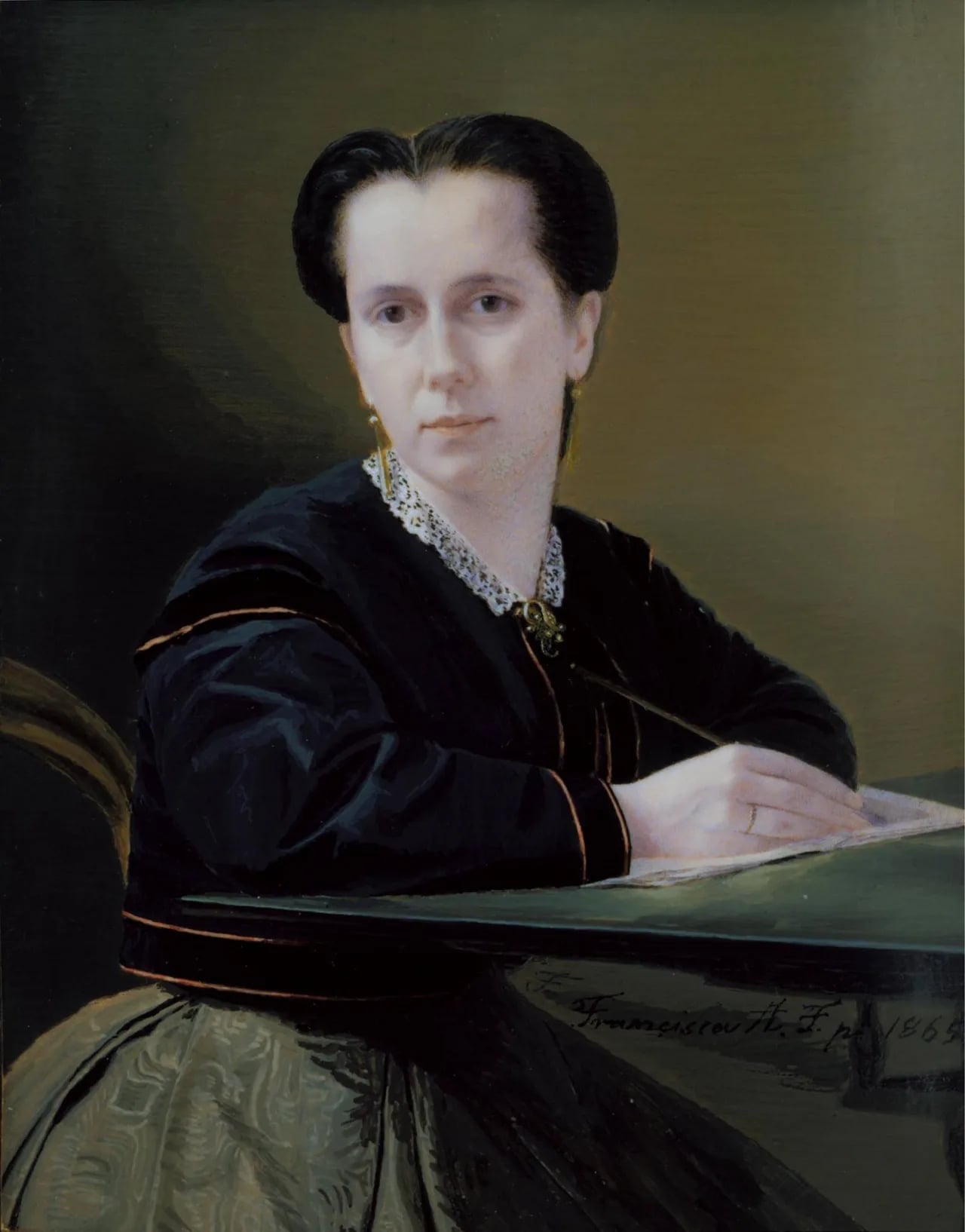 Porträt von Francisca de Almeida Furtado (1826–1918) – Gedenkseite