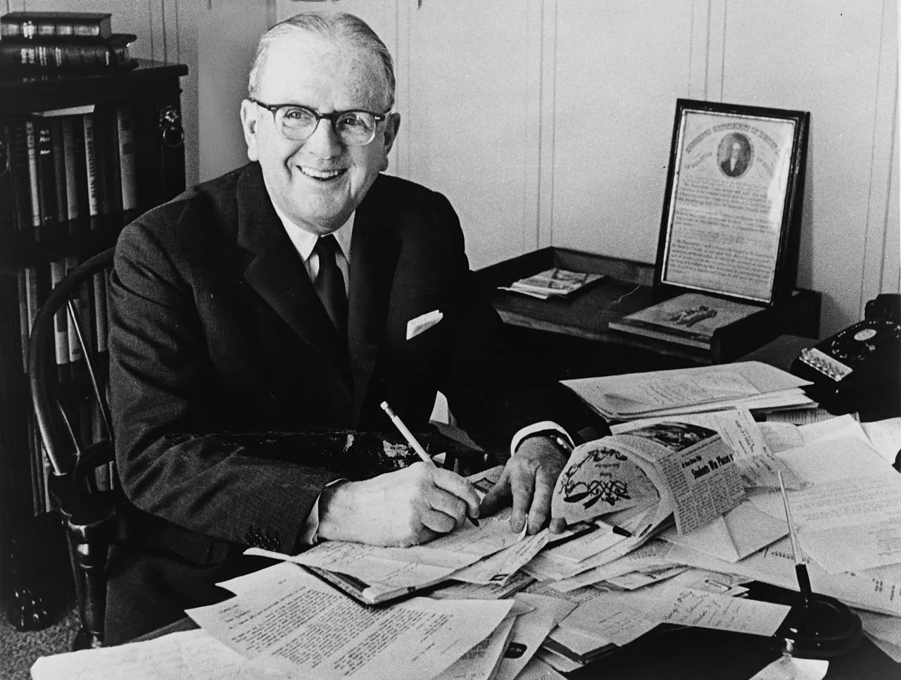 Porträt von Norman Vincent Peale (1898–1993) – Gedenkseite