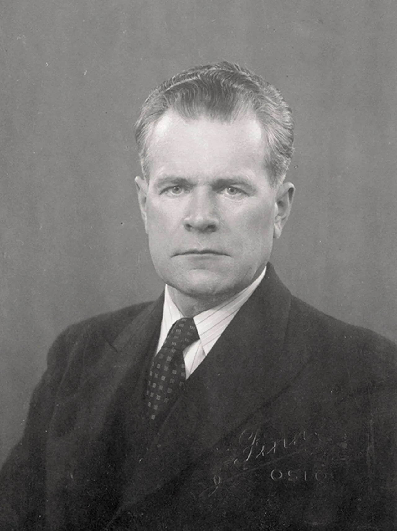 Portrait of Olav Benum (1897–1990) – memorial page