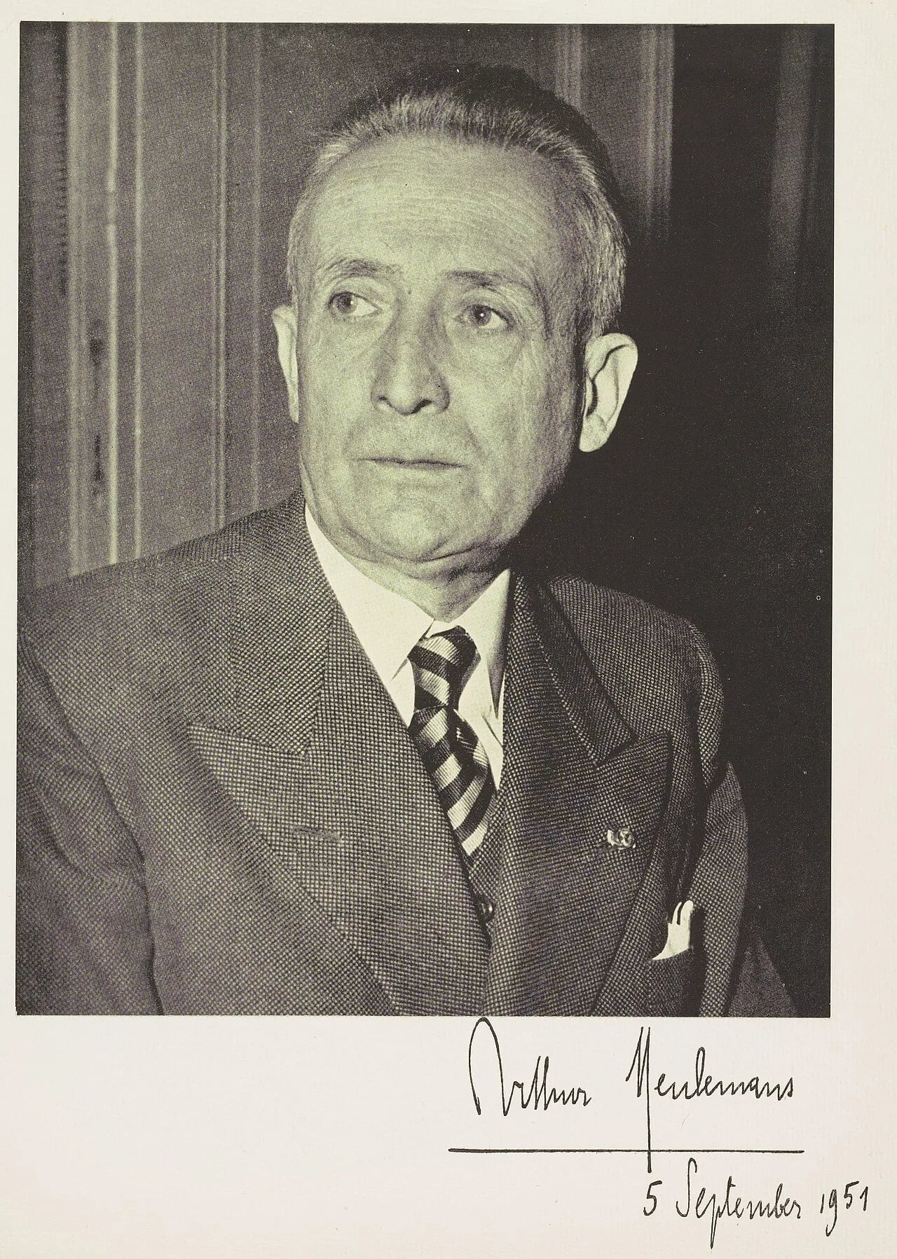 Portrait of Arthur Meulemans (1884–1966) – memorial page
