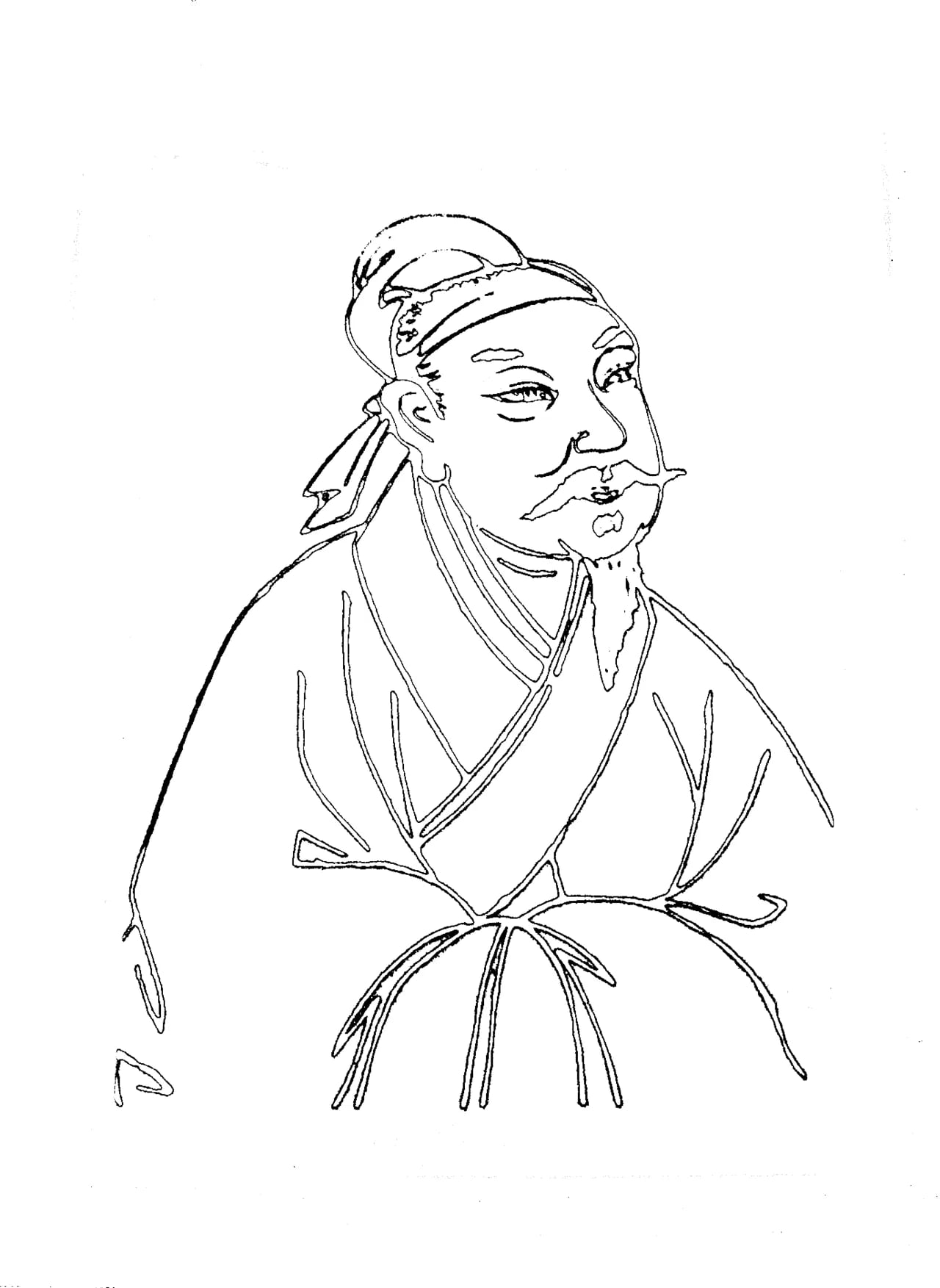 Porträt von Huang Tingjian (1045–1105) – Gedenkseite