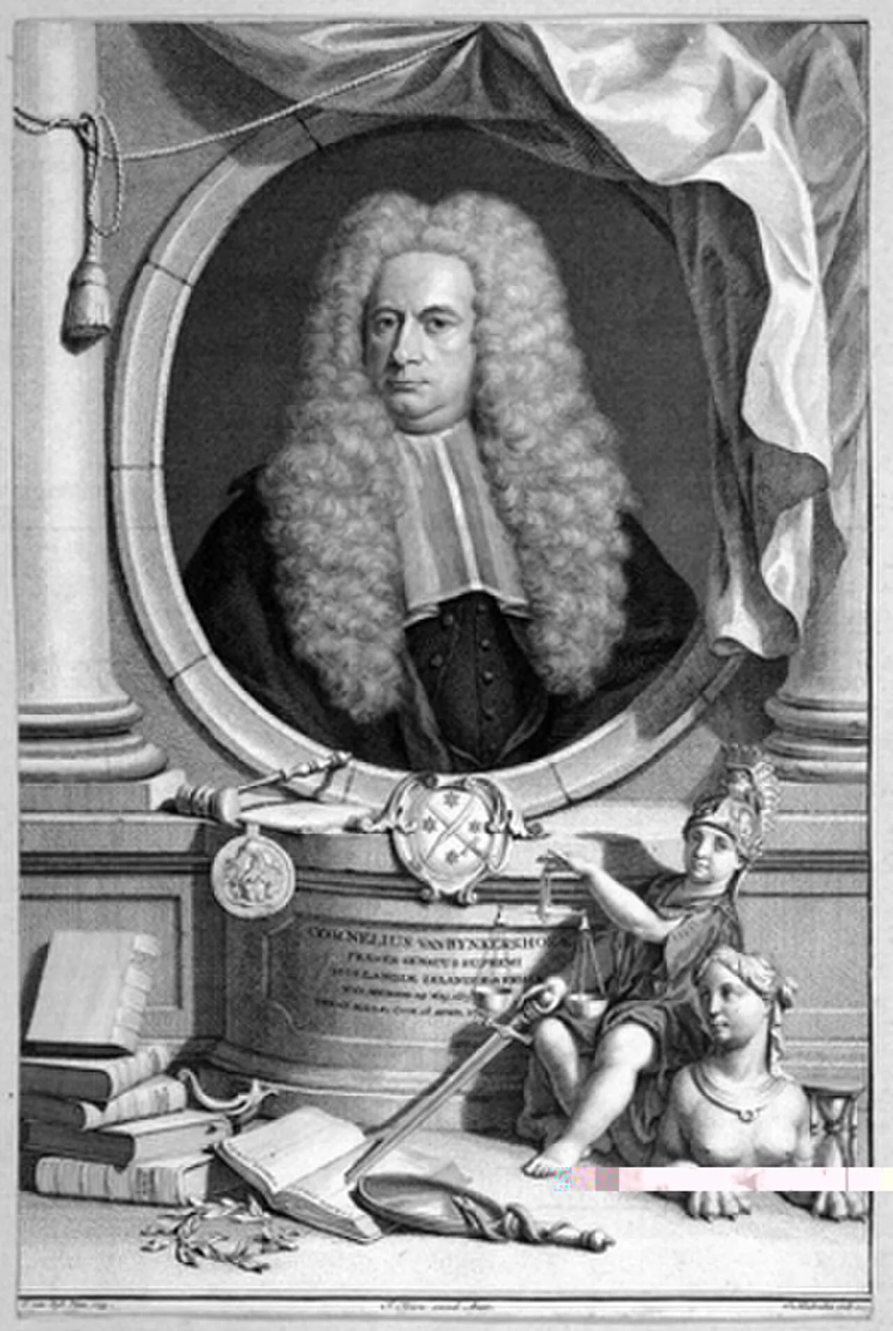 Porträt von Cornelis van Bynkershoek (1673–1743) – Gedenkseite