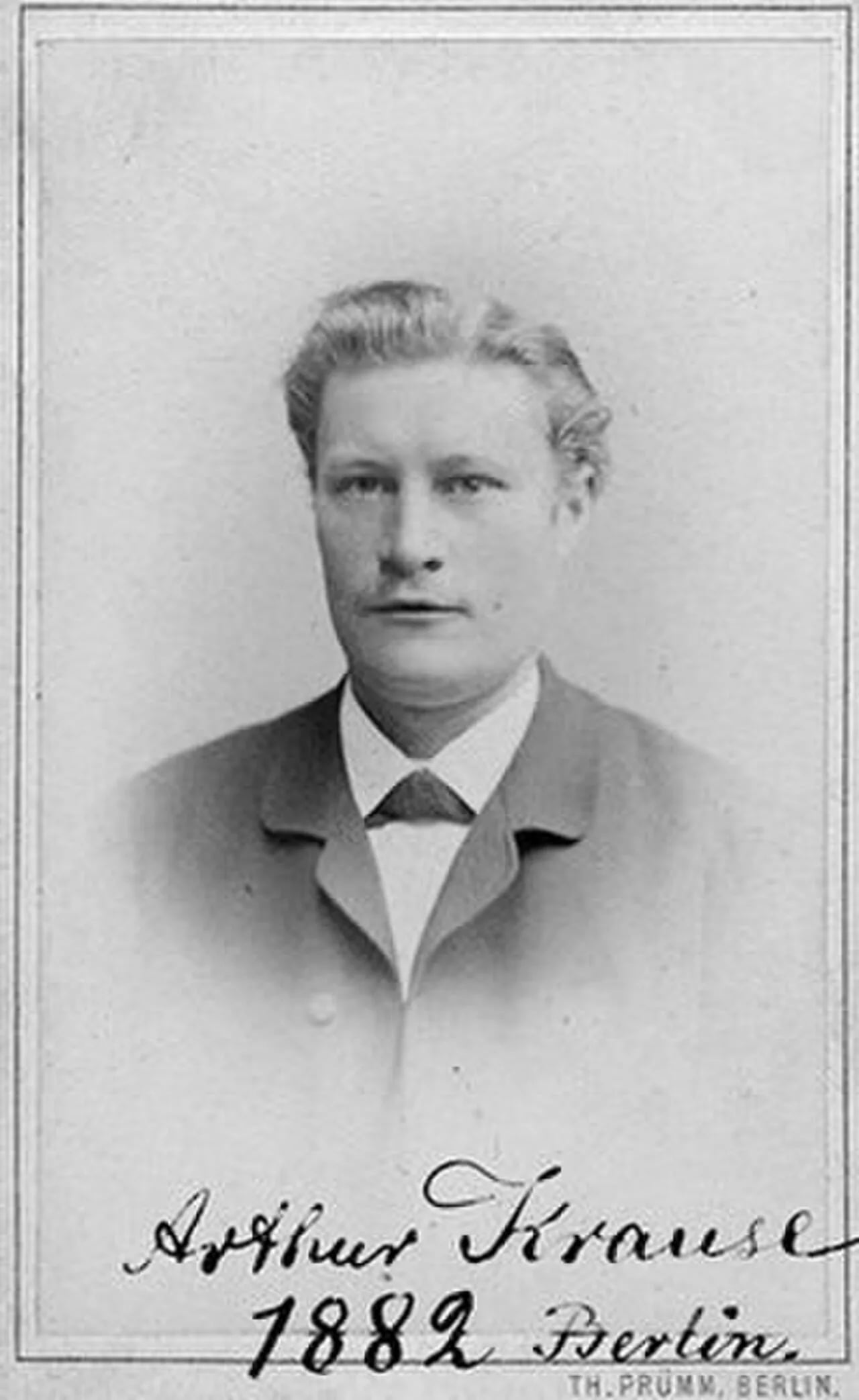 Portrait of Arthur Krause (1851–1920) – memorial page