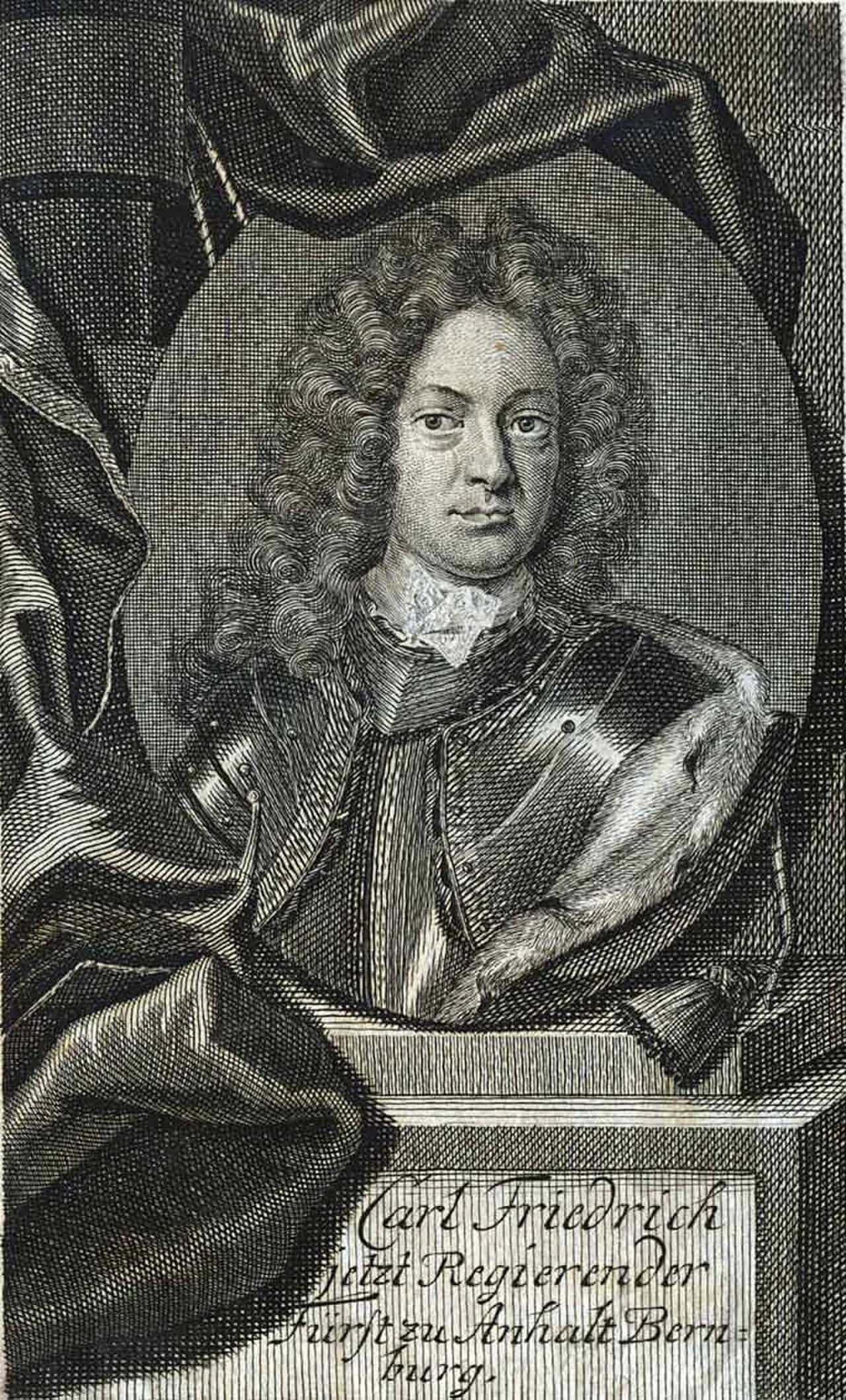 Porträt von Karl Friedrich (1668–1721) – Gedenkseite