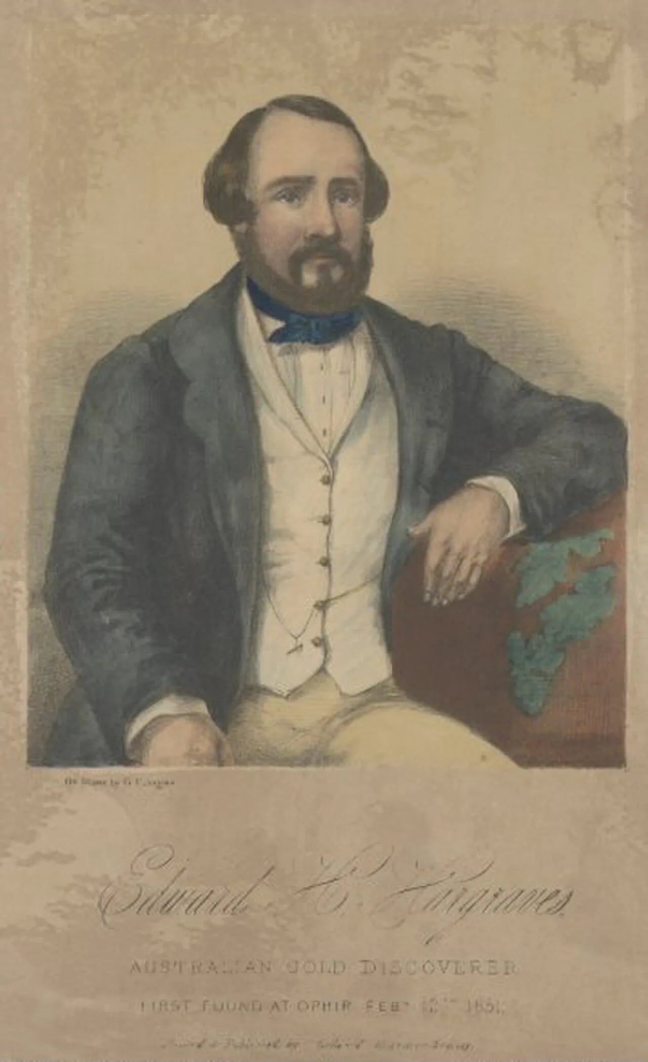Portrait of Edward Hammond Hargraves (1816–1891) – memorial page