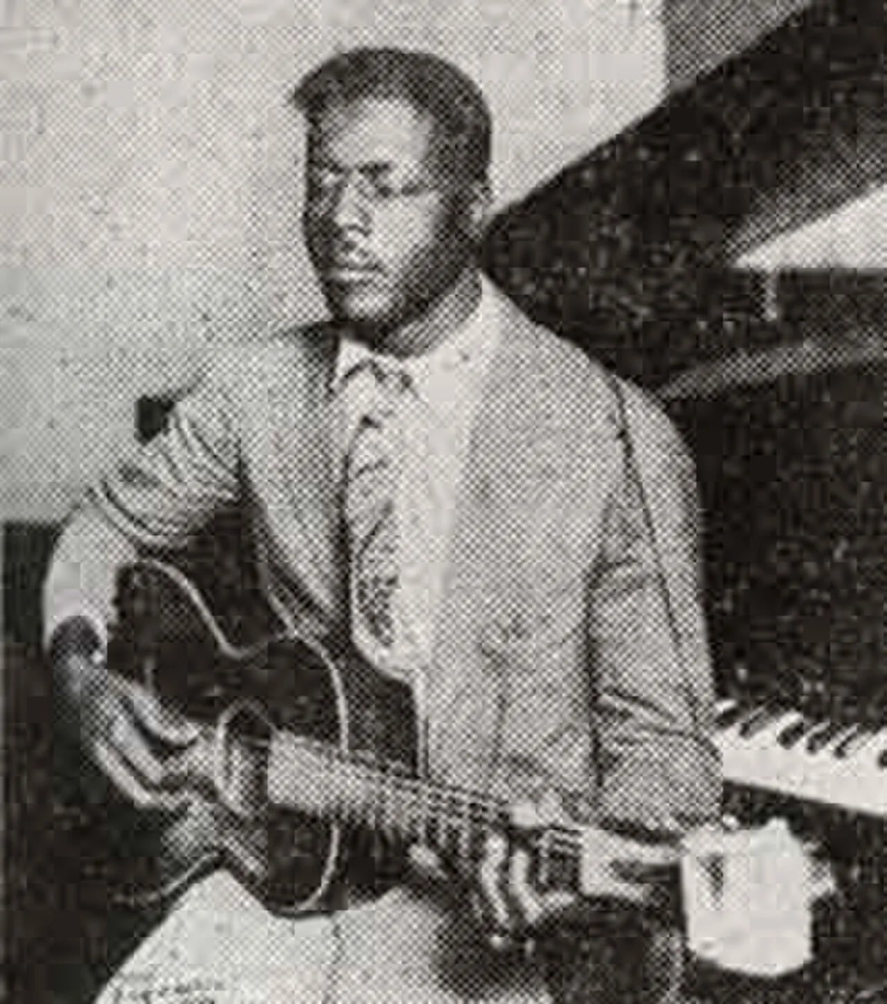 Porträt von Blind Willie Johnson (1897–1945) – Gedenkseite