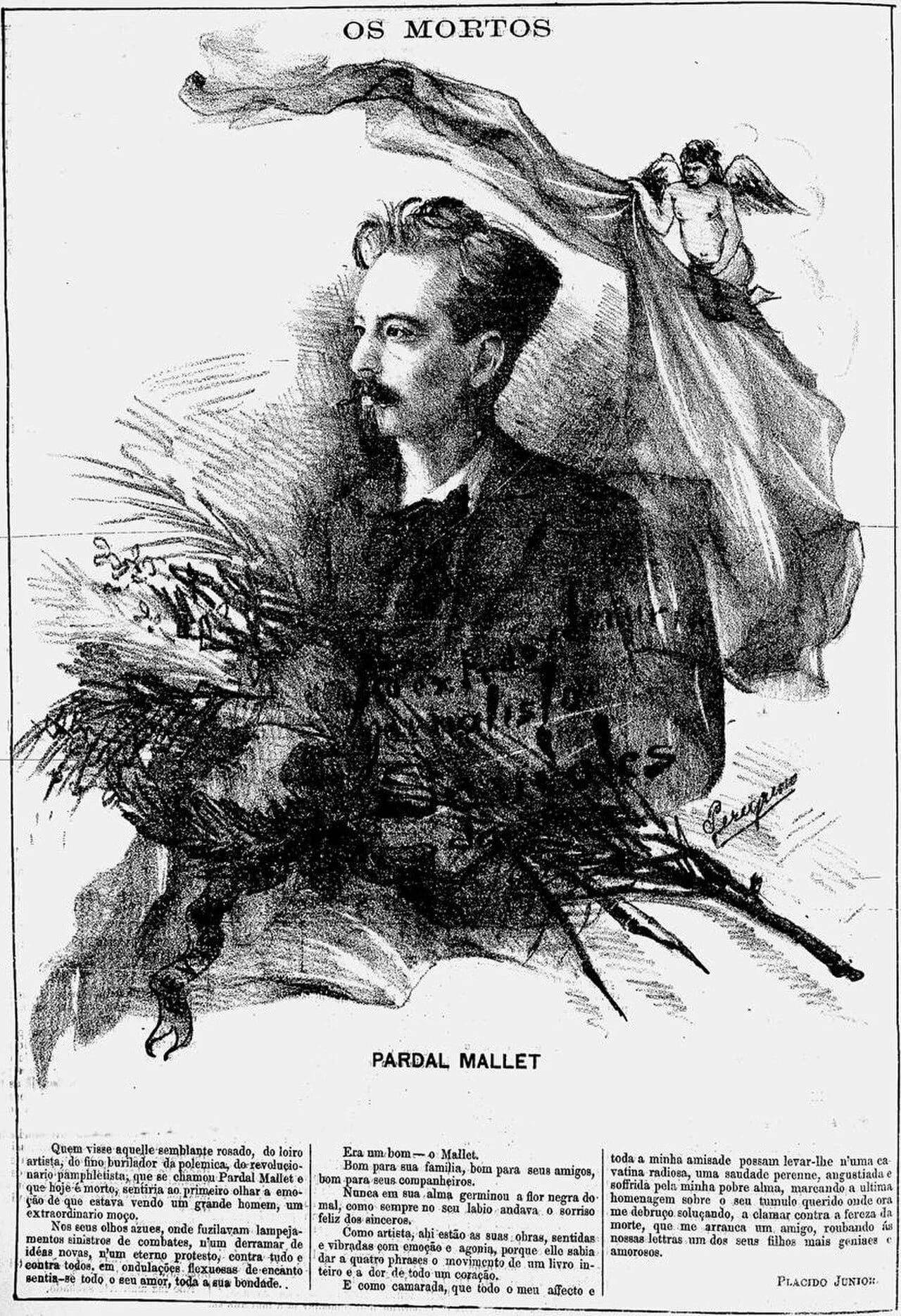 Porträt von Pardal Mallet (1864–1894) – Gedenkseite