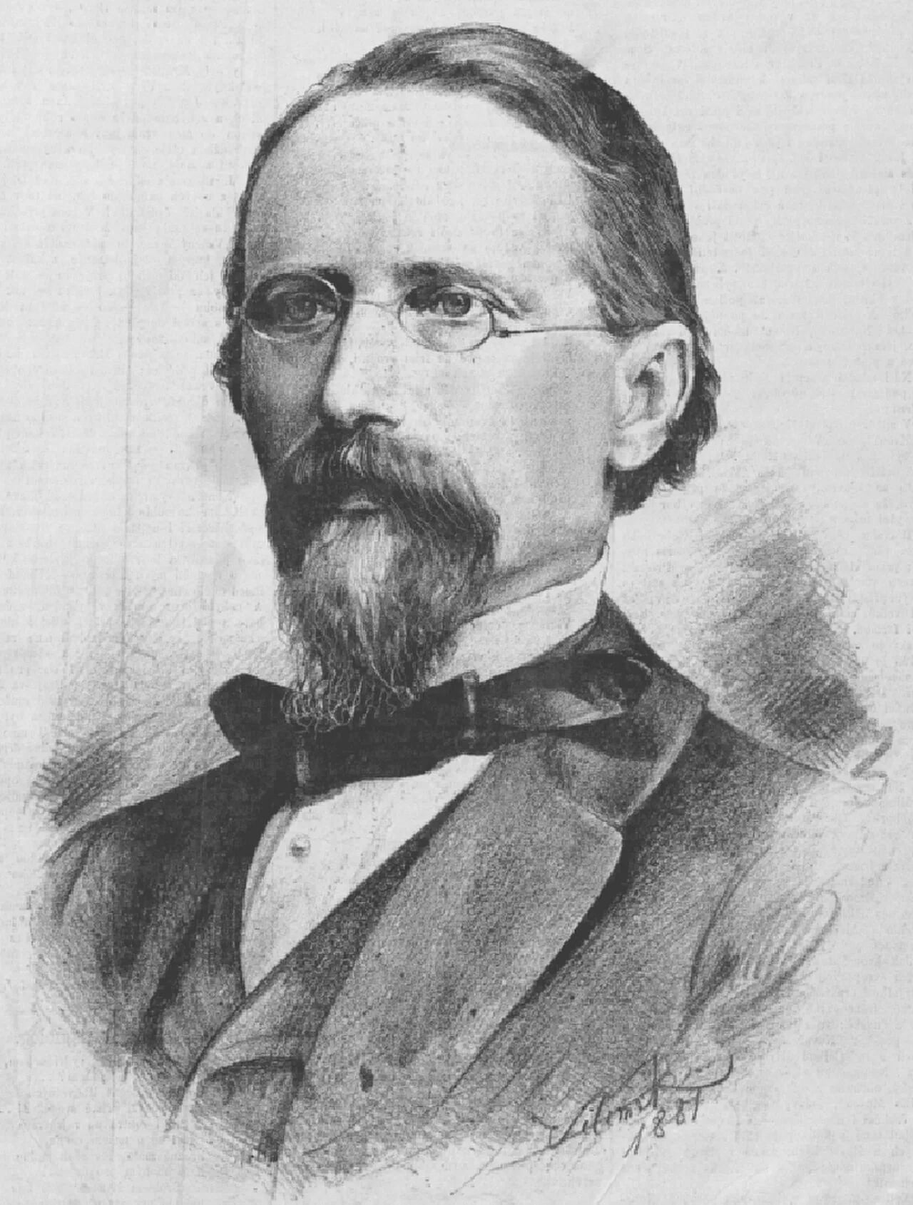 Porträt von Václav Bolemír Nebeský (1818–1882) – Gedenkseite