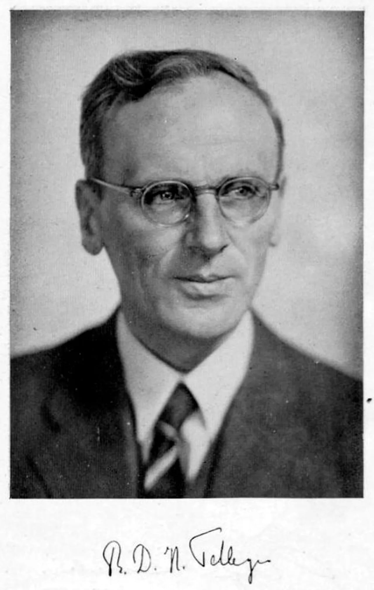 Portrait of Bernard Tellegen (1900–1990) – memorial page