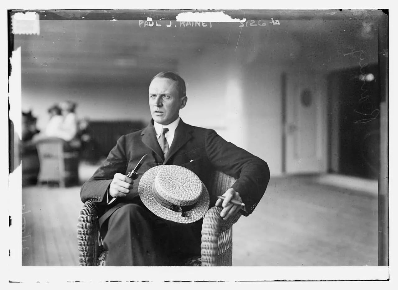 Porträt von Paul J. Rainey (1877–1923) – Gedenkseite