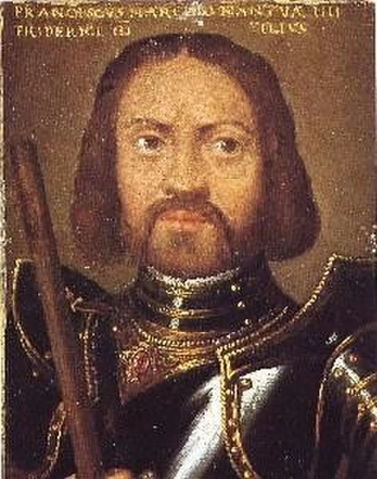 Porträt von Francesco II. Gonzaga (1466–1519) – Gedenkseite