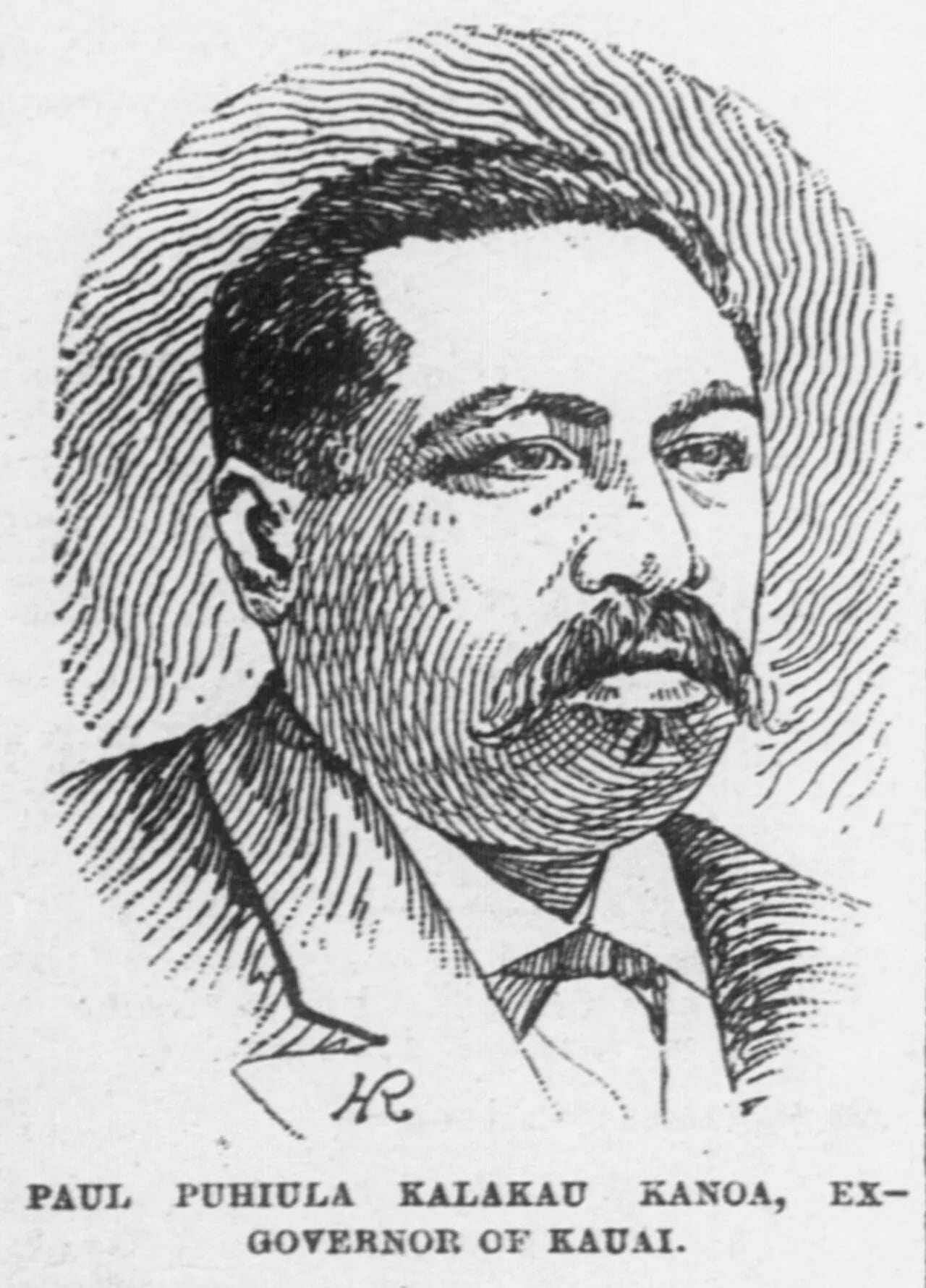 Porträt von Paul P. Kanoa (1832–1895) – Gedenkseite