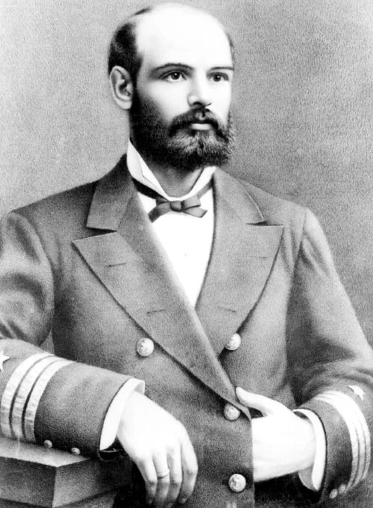 Porträt von Arturo Prat (1848–1879) – Gedenkseite