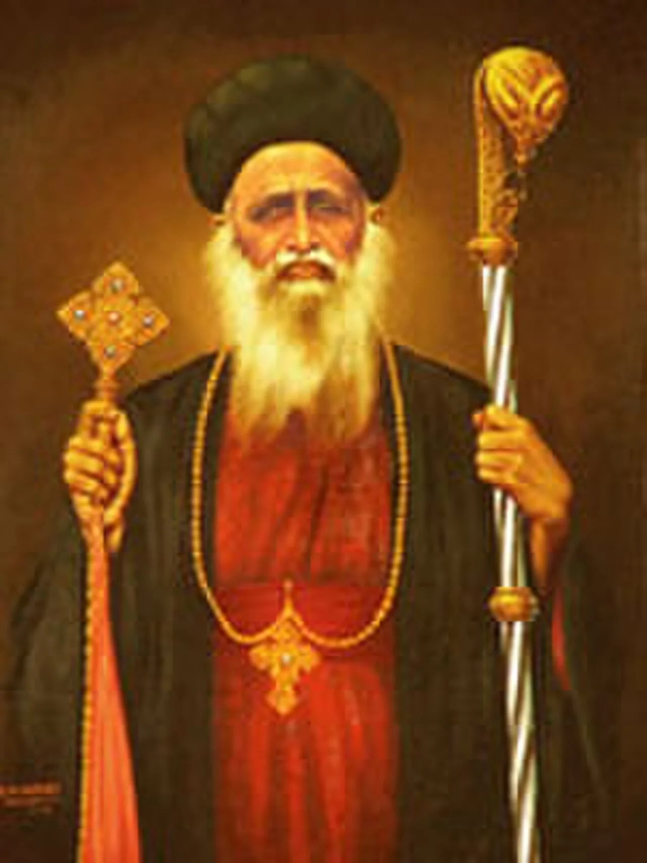 Porträt von Paulose Mar Athanasius Veliya Thrumeni (1869–1953) – Gedenkseite