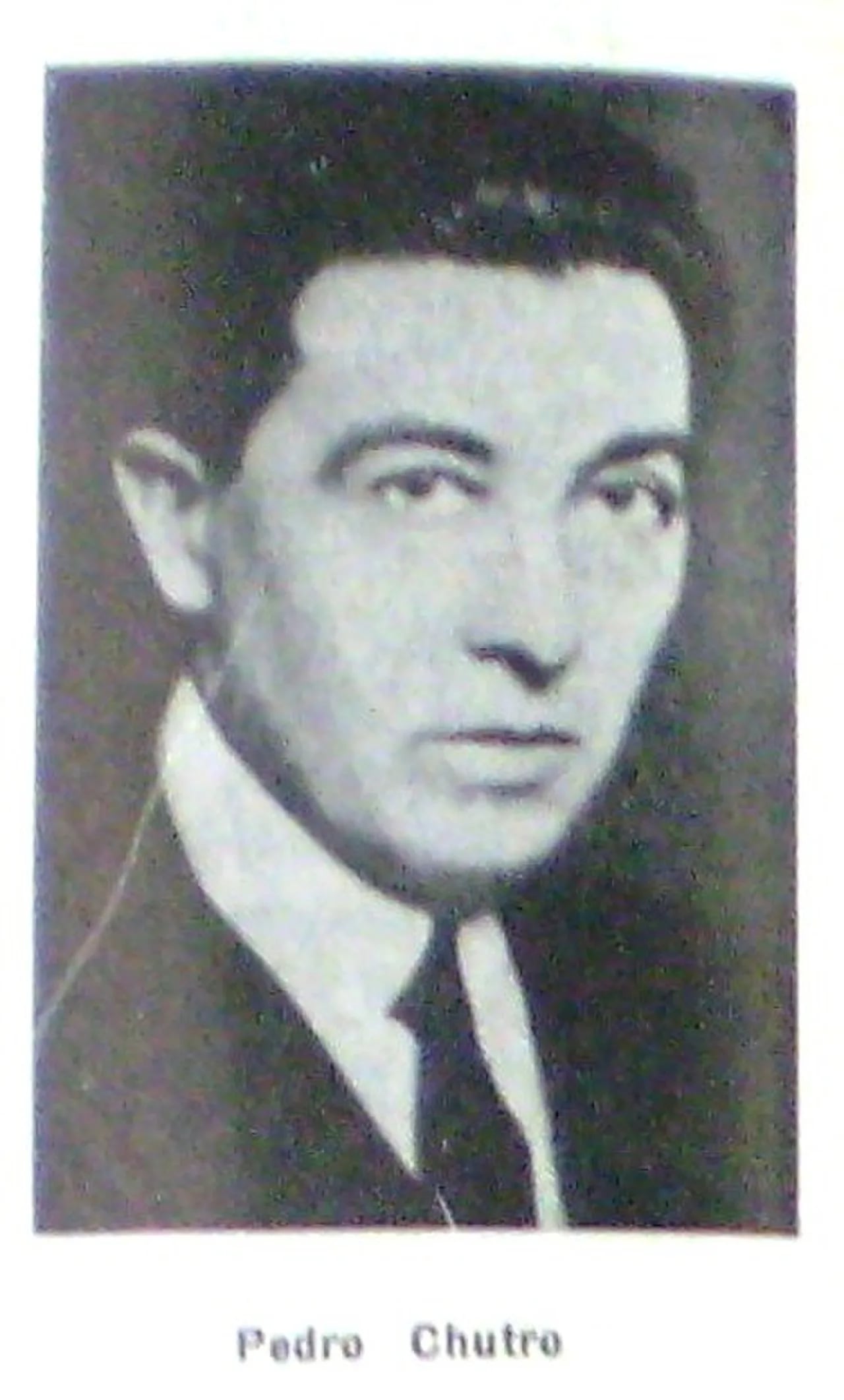 Porträt von Pedro Chutró (1880–1937) – Gedenkseite