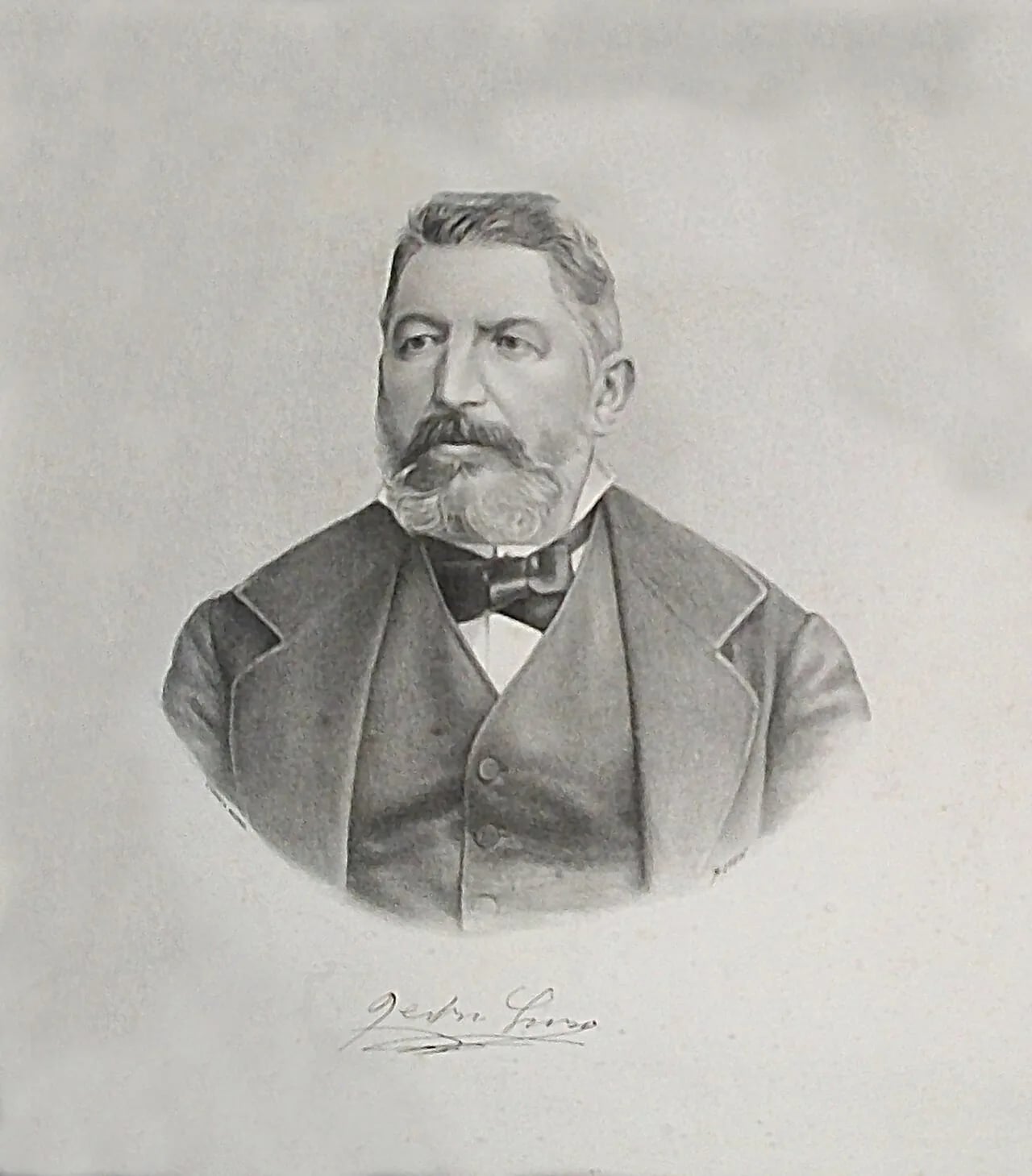 Porträt von Pedro Luro (1820–1890) – Gedenkseite