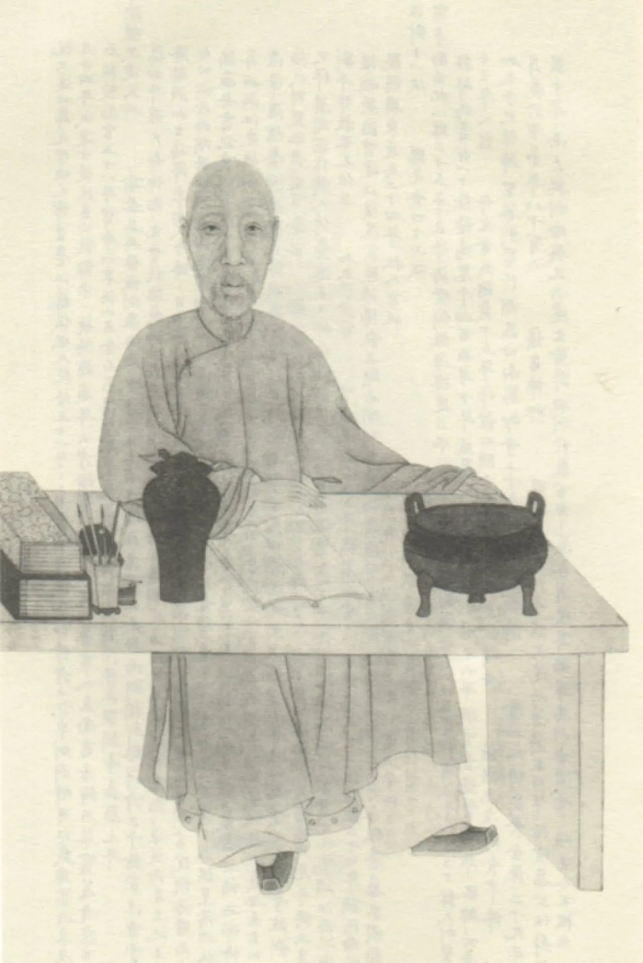 Porträt von Ruan Yuan (1764–1849) – Gedenkseite