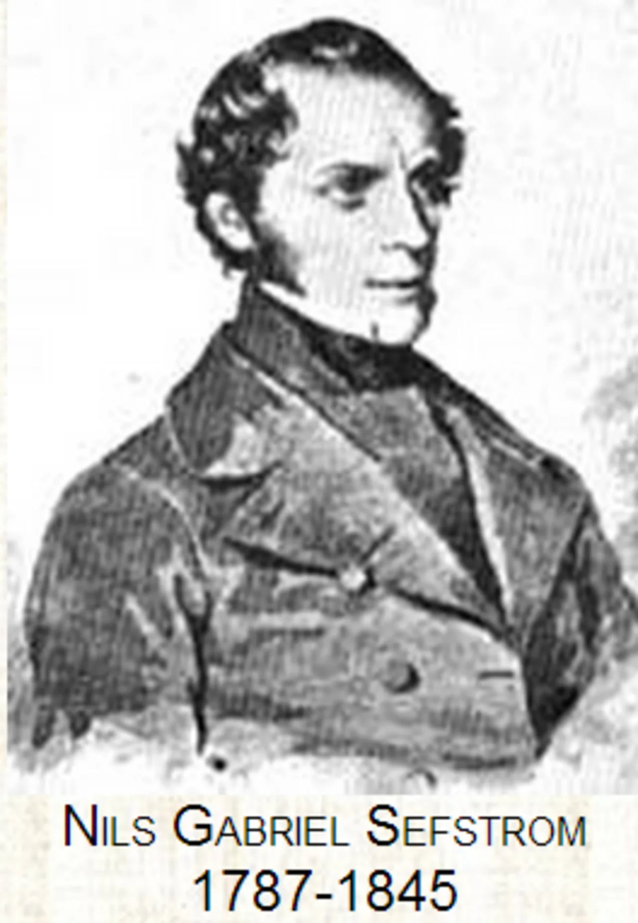 Portrait of Nils Gabriel Sefström (1787–1845) – memorial page