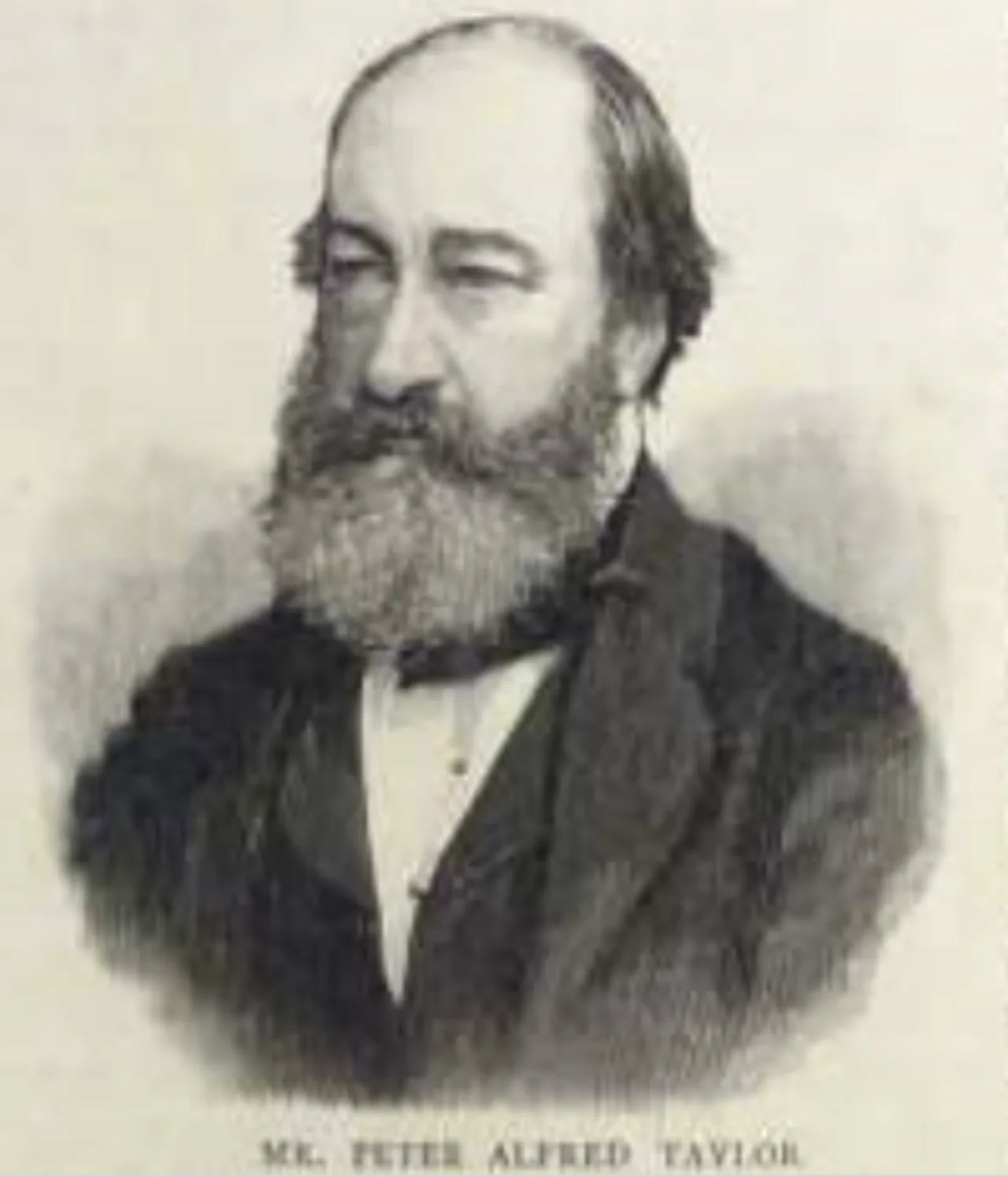 Portrait of Peter Alfred Taylor (1819–1891) – memorial page