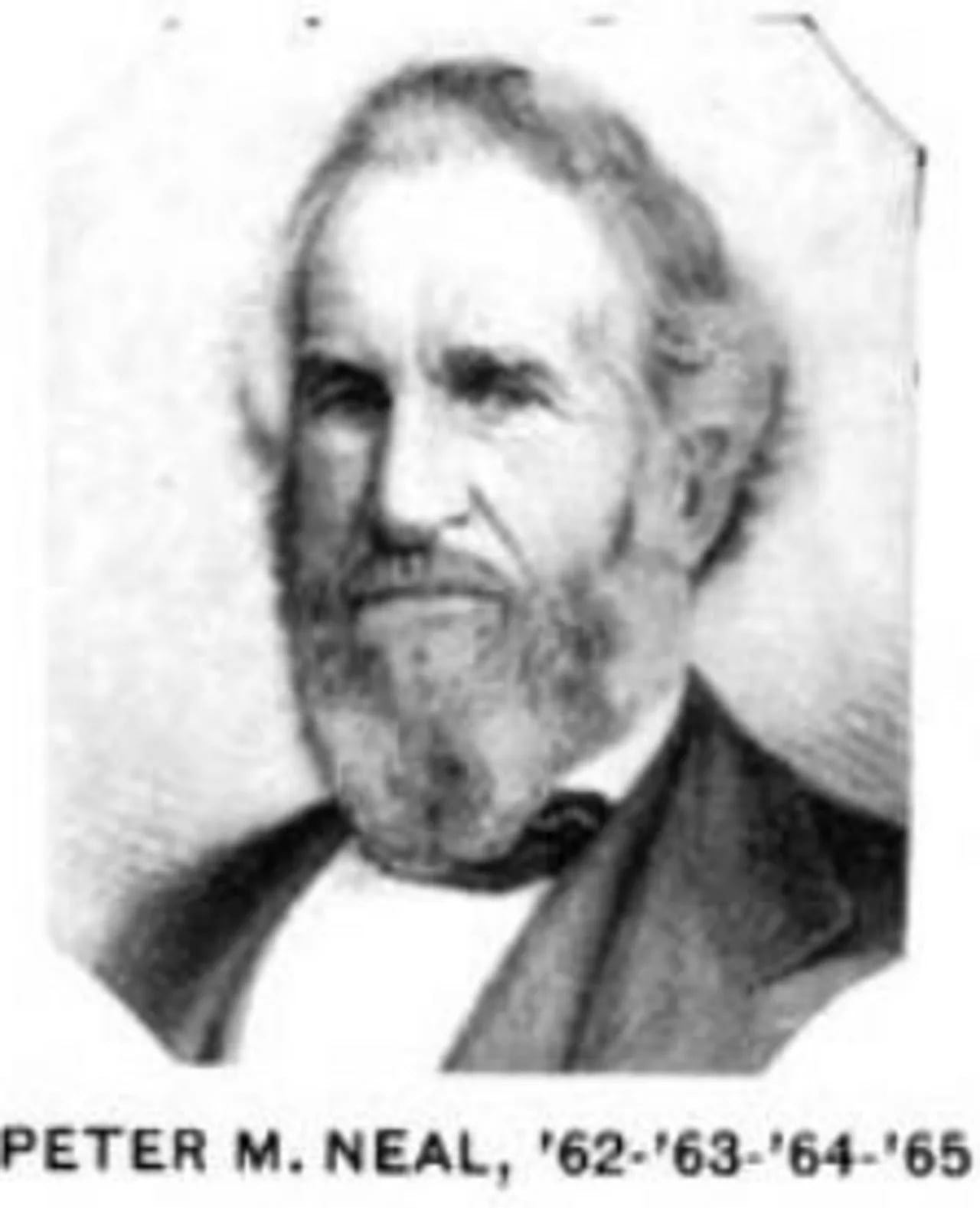 Porträt von Peter M. Neal (1811–1908) – Gedenkseite