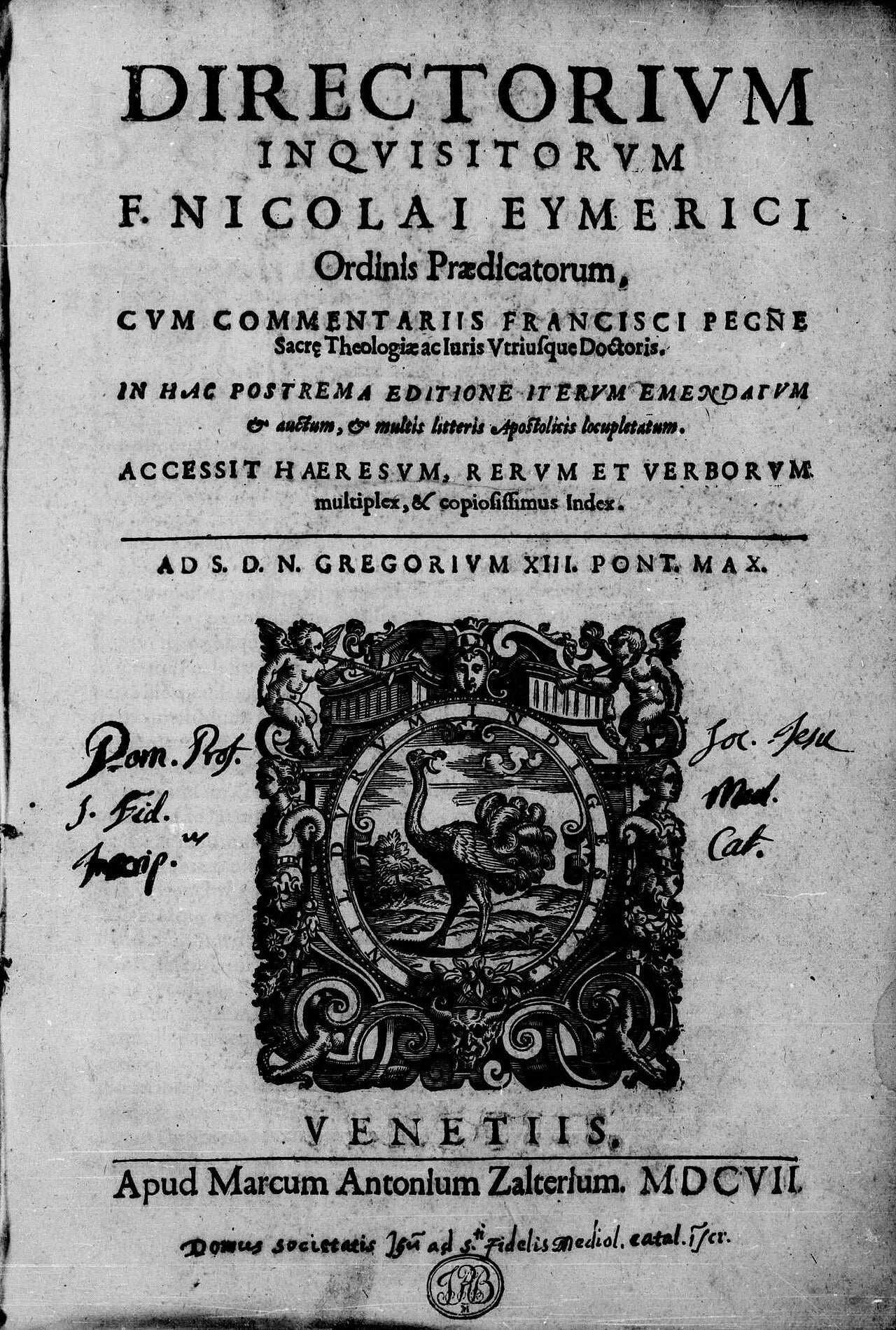 Porträt von Nicolaus Eymericus (1320–1399) – Gedenkseite