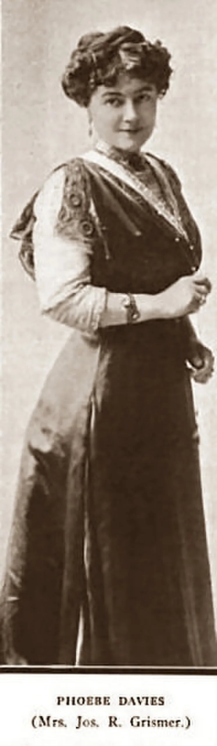 Porträt von Phoebe Davies (1864–1912) – Gedenkseite