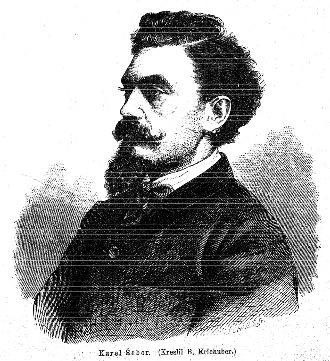 Porträt von Karel Šebor (1843–1903) – Gedenkseite