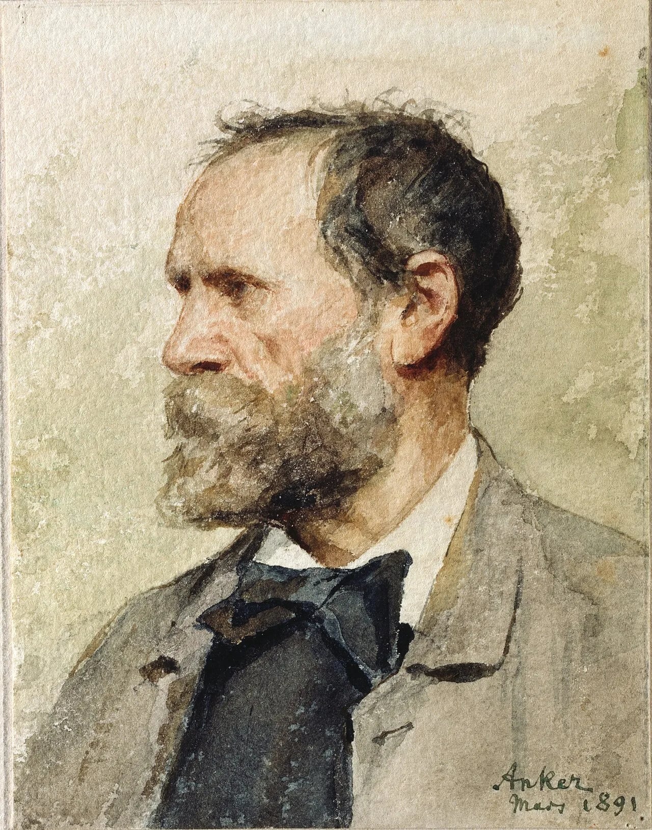 Porträt von Albert Anker (1831–1910) – Gedenkseite