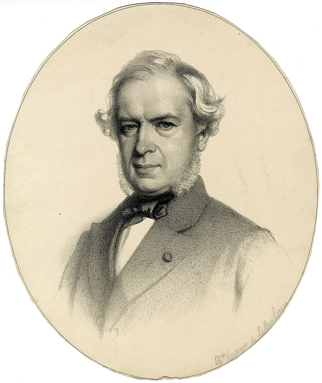 Porträt von Joseph Kervyn de Lettenhove (1817–1891) – Gedenkseite