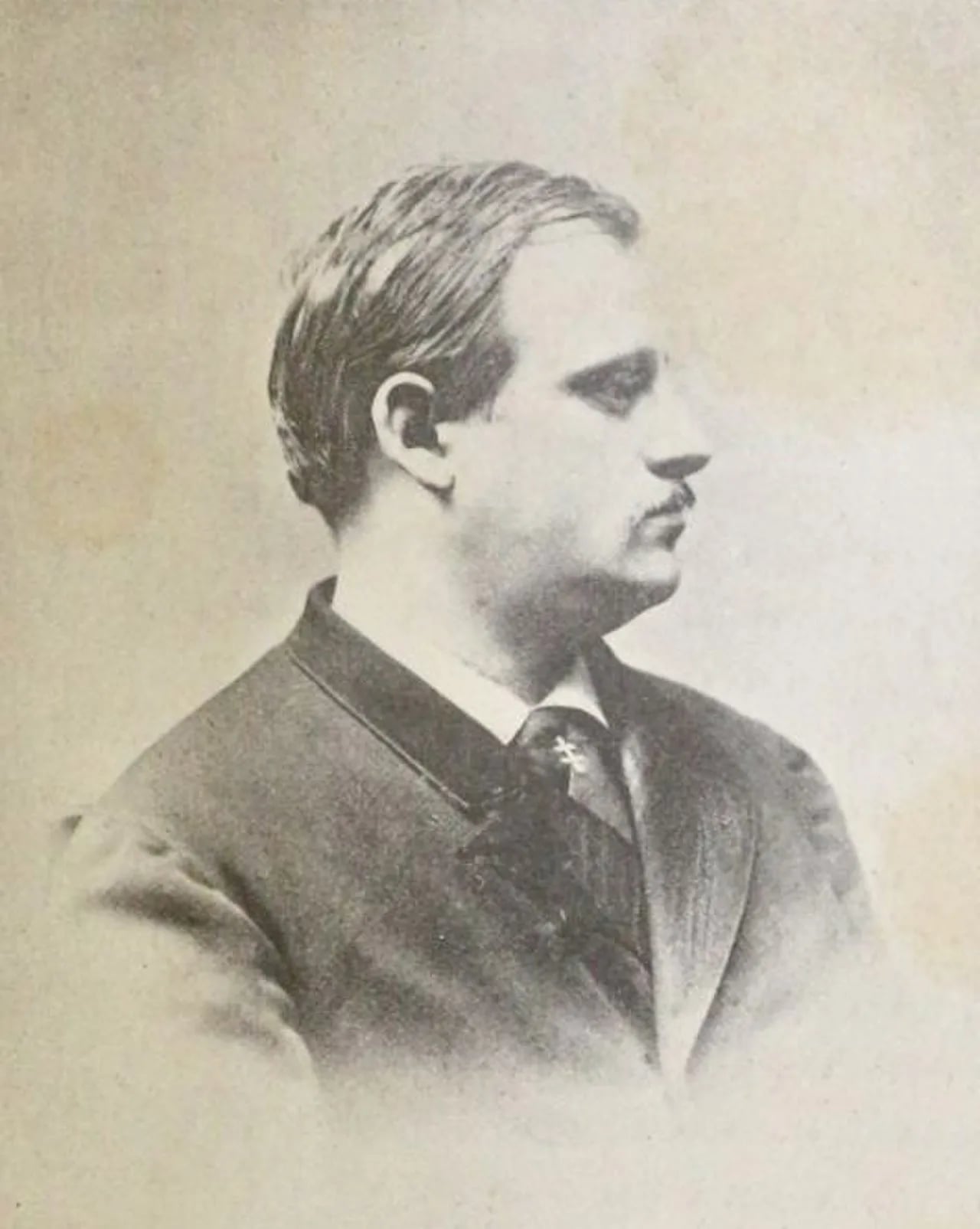 Porträt von Stanislas de Guaita (1861–1897) – Gedenkseite