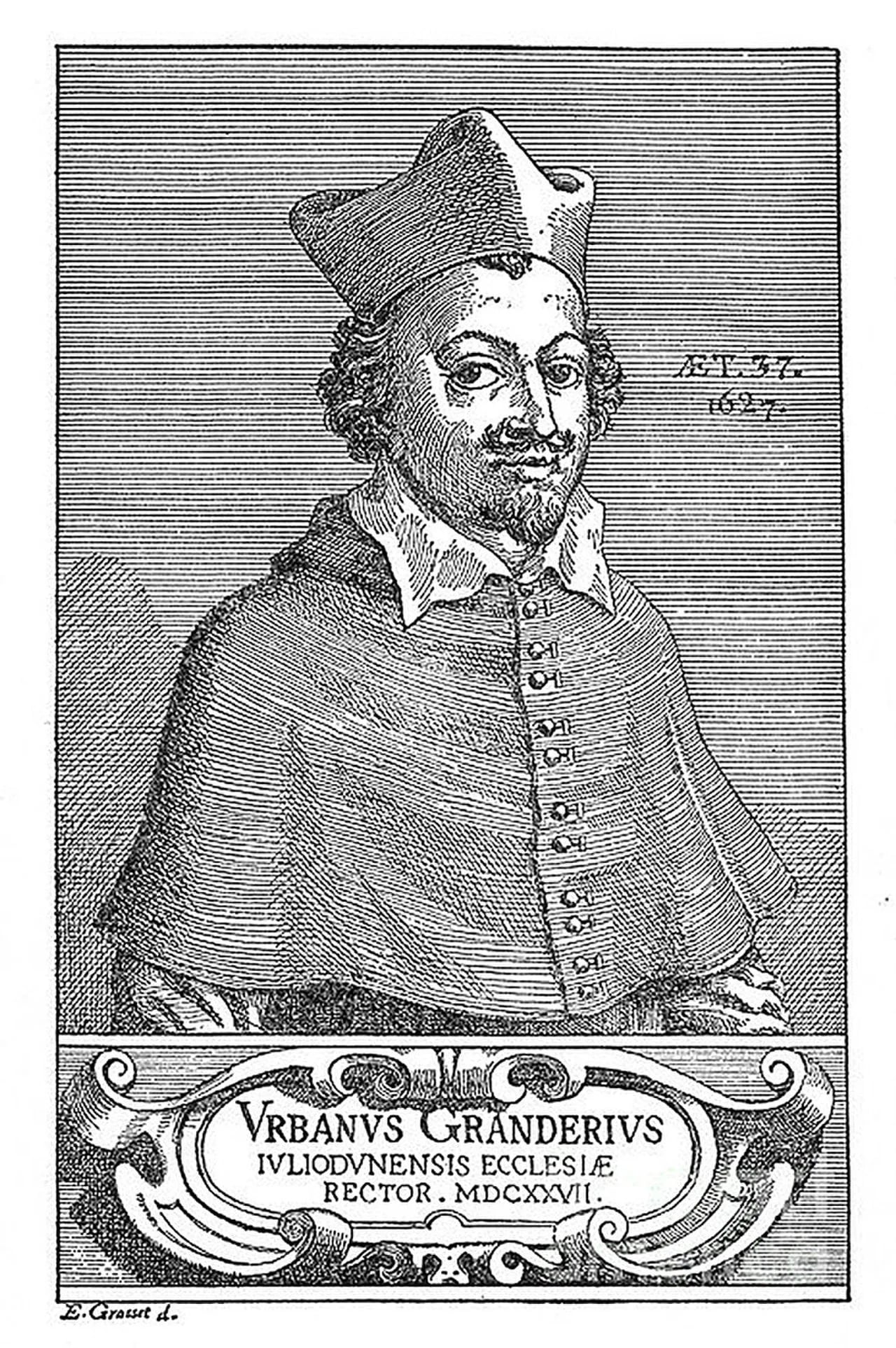 Porträt von Urbain Grandier (1590–1634) – Gedenkseite