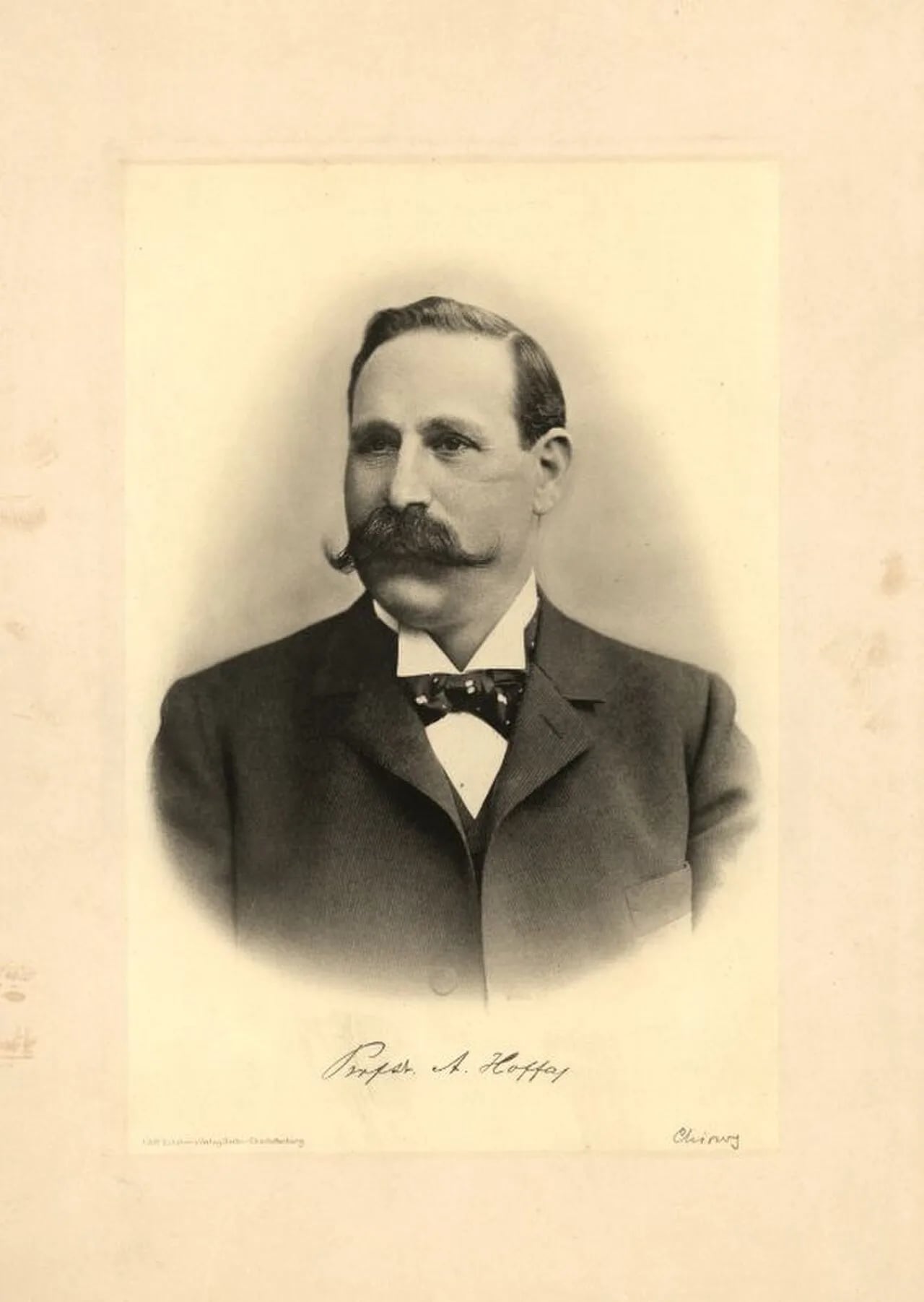 Porträt von Albert Hoffa (1859–1907) – Gedenkseite