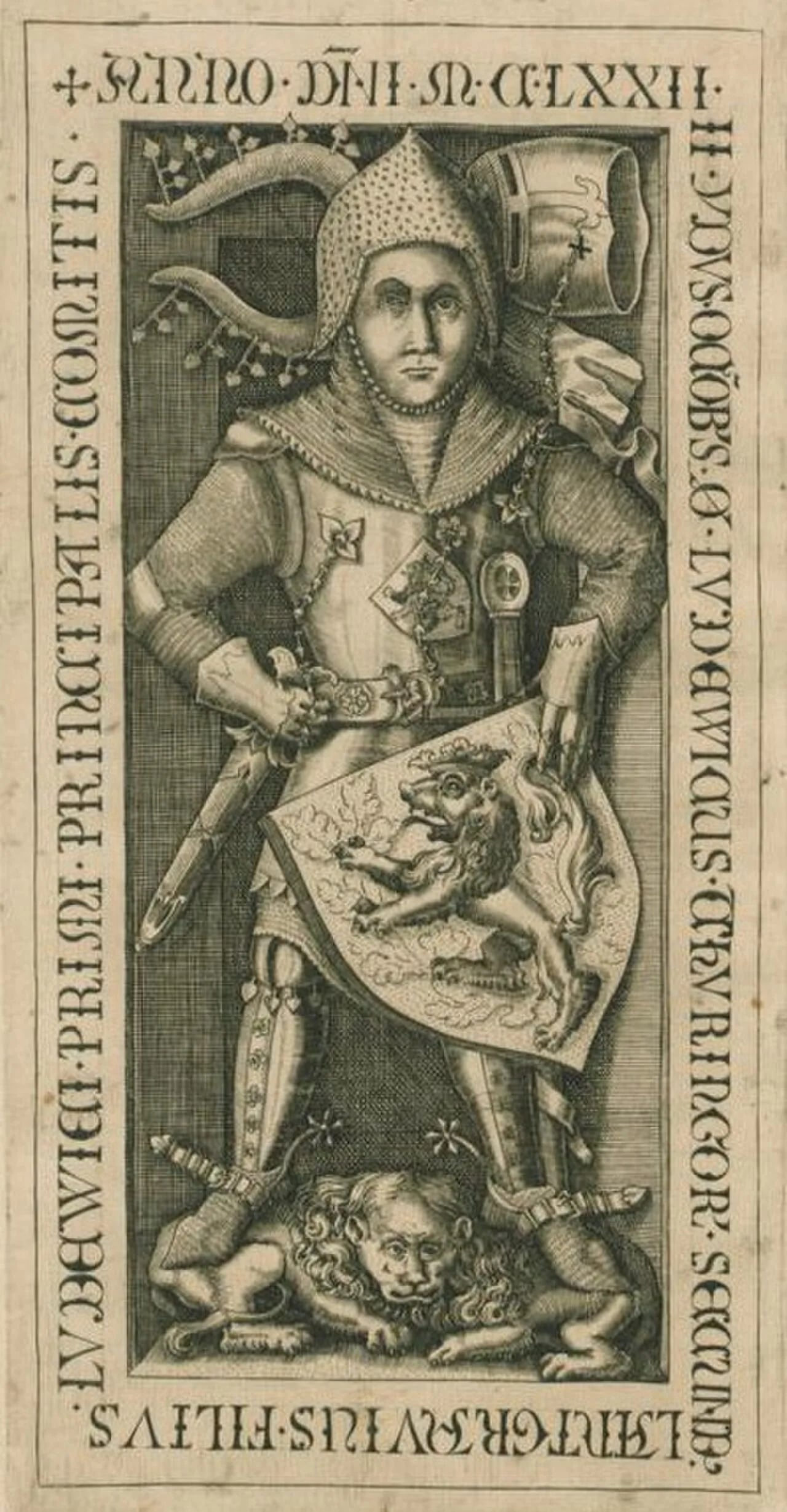 Porträt von Ludwig II. (1128–1172) – Gedenkseite