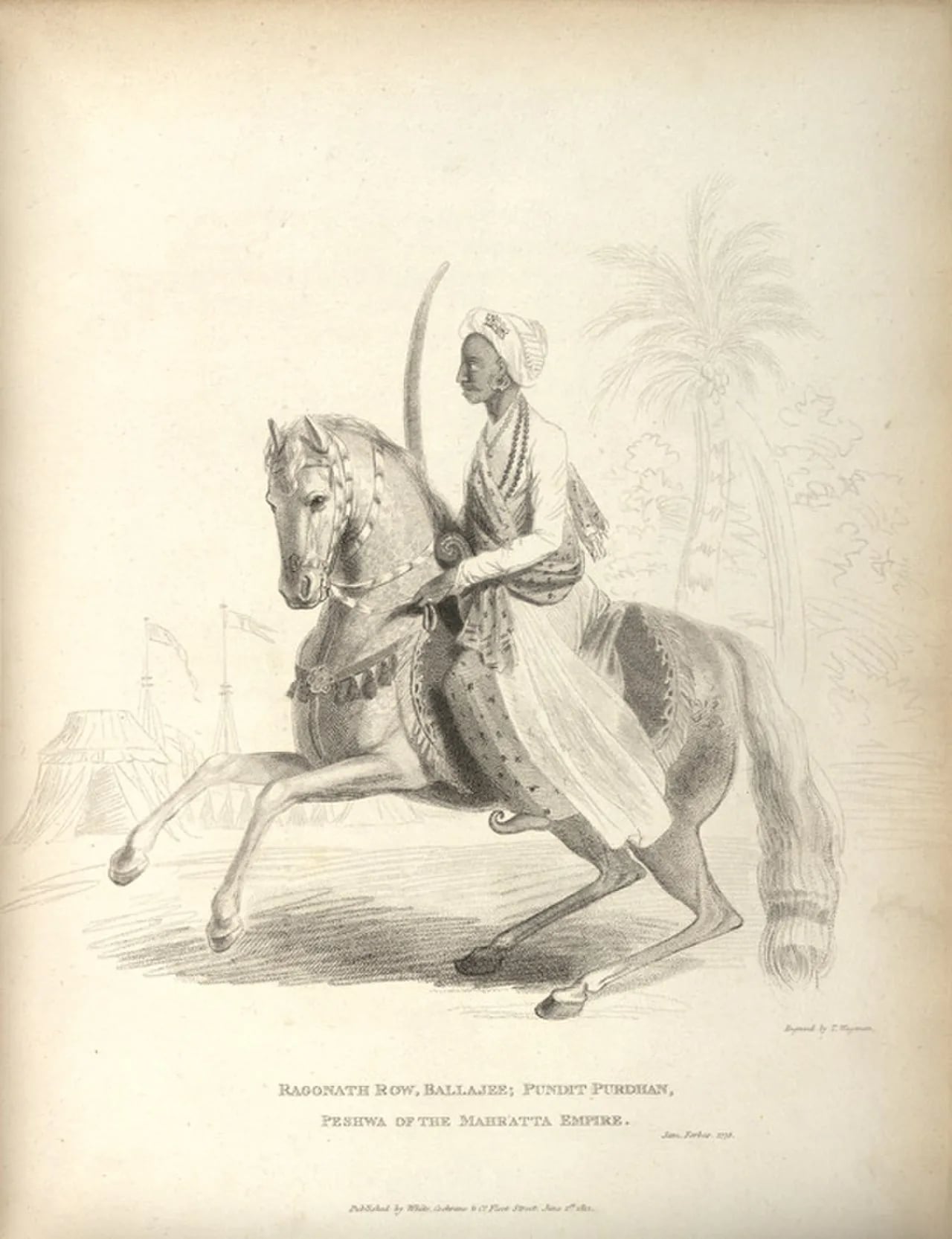 Porträt von Raghunathrao (1734–1783) – Gedenkseite
