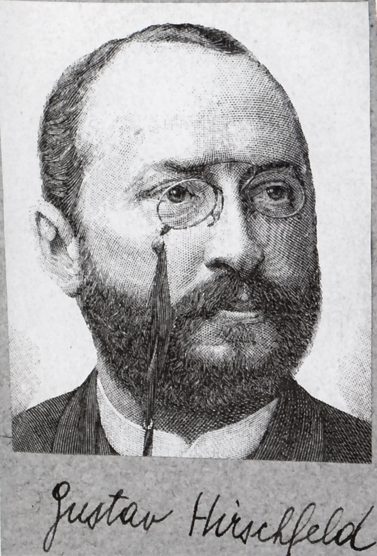 Portrait of Gustav Hirschfeld (1847–1895) – memorial page