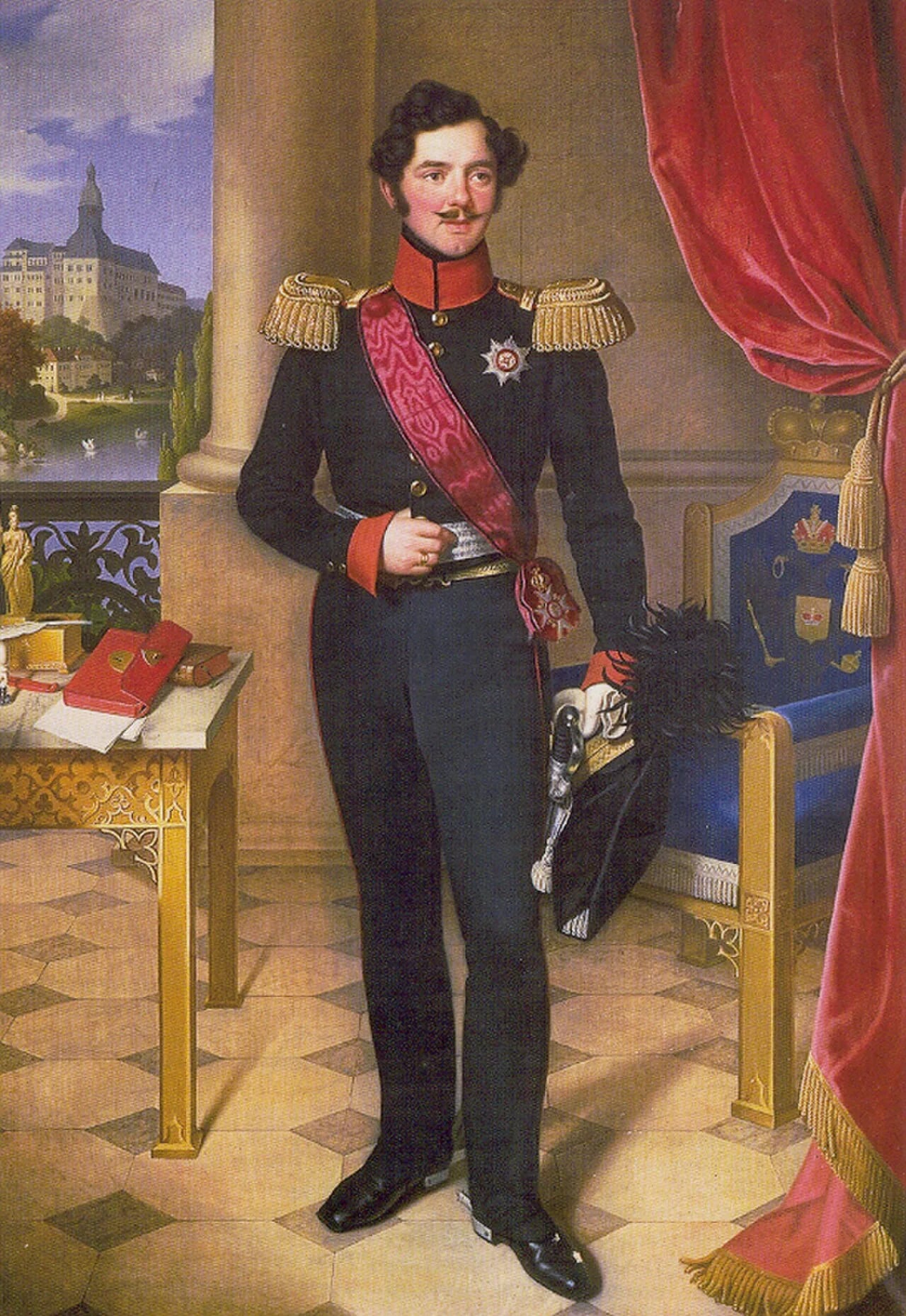 Porträt von Günther Friedrich Carl II. (1801–1889) – Gedenkseite