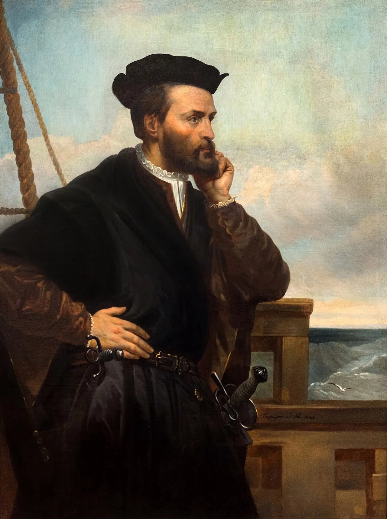 Porträt von Jacques Cartier (1491–1557) – Gedenkseite