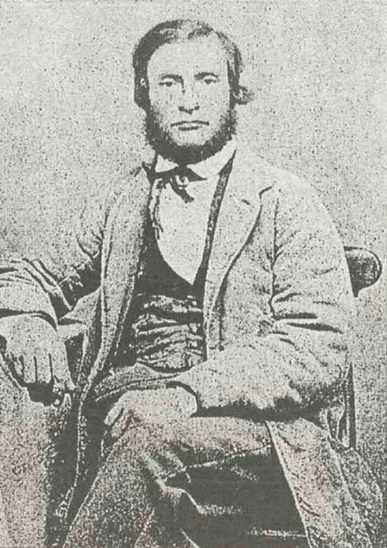 Portrait of Rice Owen Clark (1816–1896) – memorial page