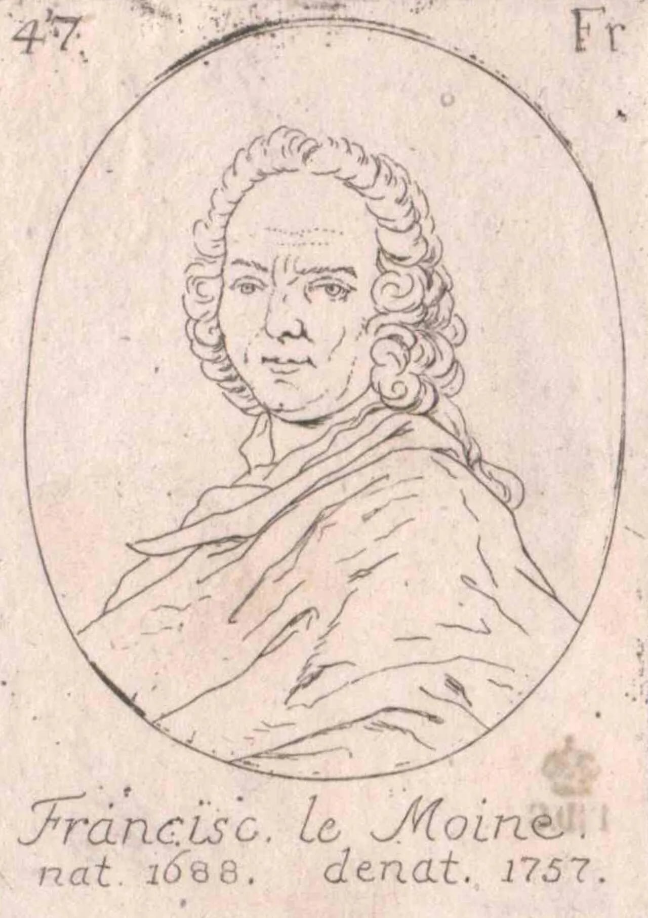 Porträt von François Lemoyne (1688–1737) – Gedenkseite