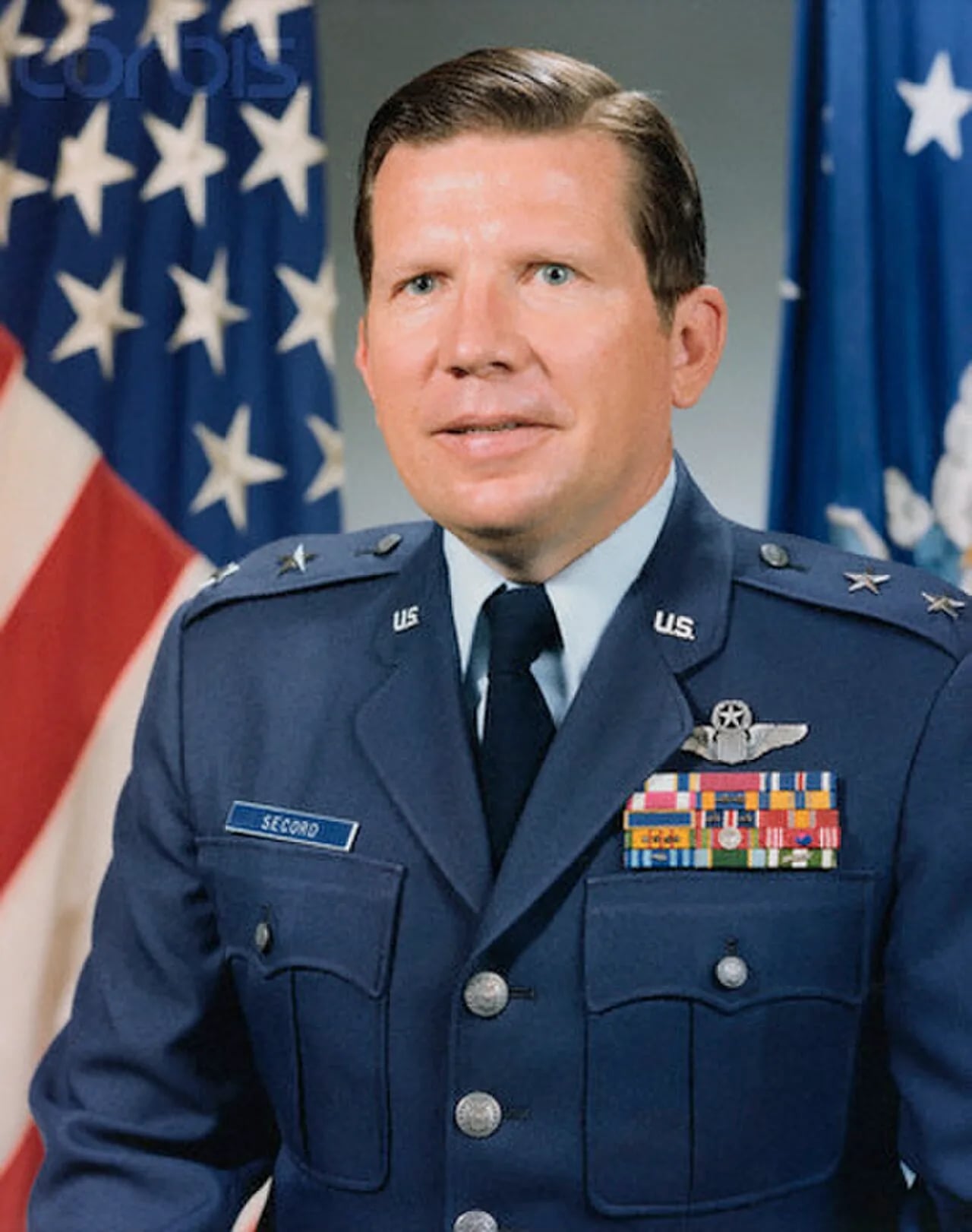 Portrait of Richard Secord (1932–2024) – memorial page