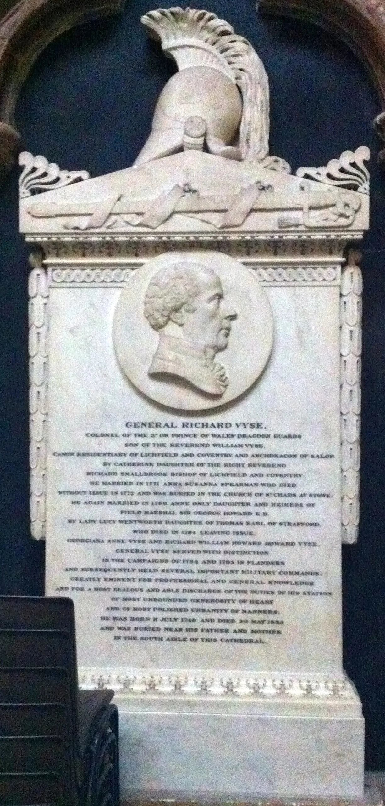 Portrait of Richard Vyse (1746–1825) – memorial page