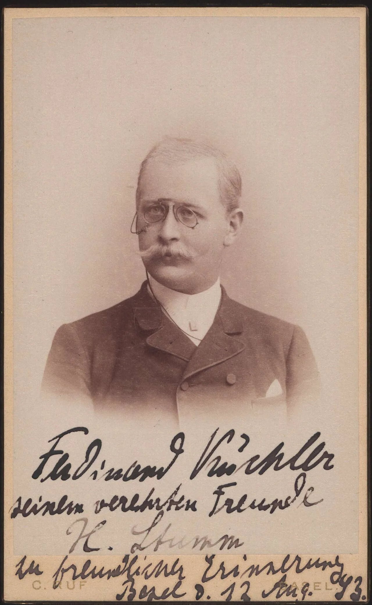 Portrait of Ferdinand Küchler (1867–1937) – memorial page