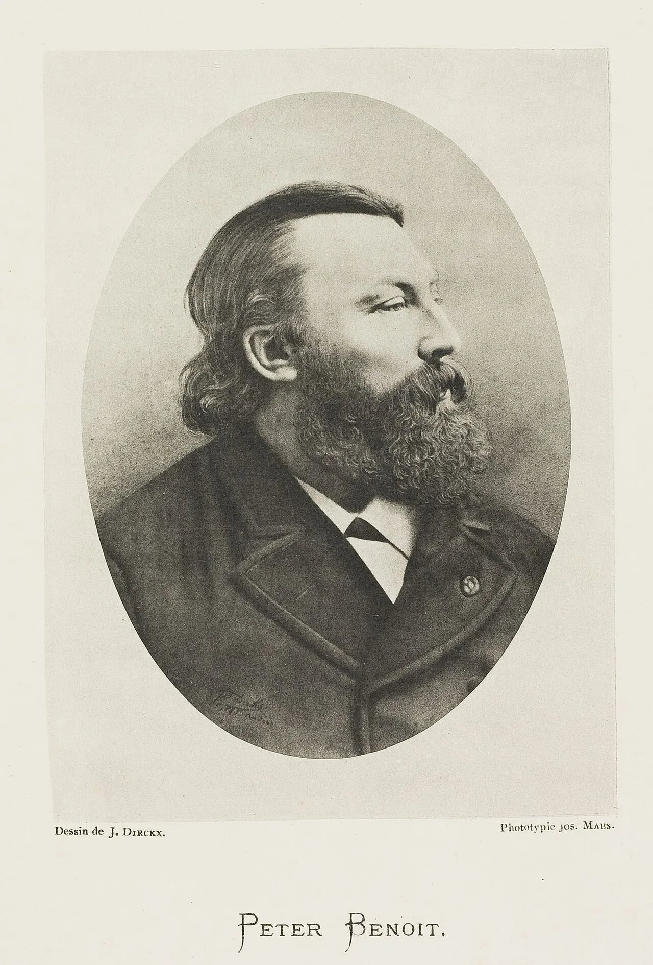 Porträt von Peter Benoit (1834–1901) – Gedenkseite