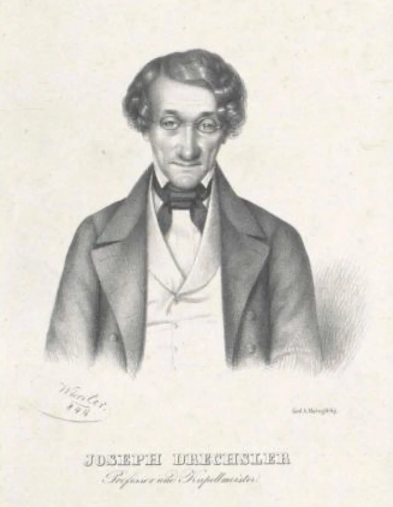 Porträt von Joseph Drechsler (1782–1852) – Gedenkseite