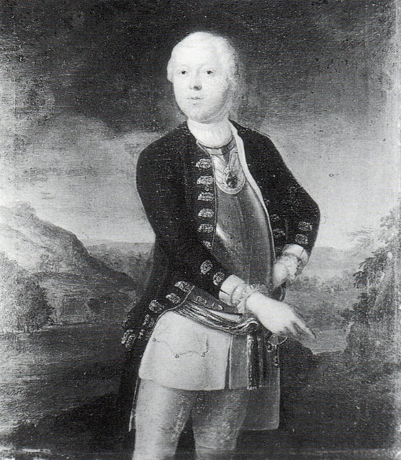 Porträt von Asmus Ehrenreich von Bredow (1693–1756) – Gedenkseite