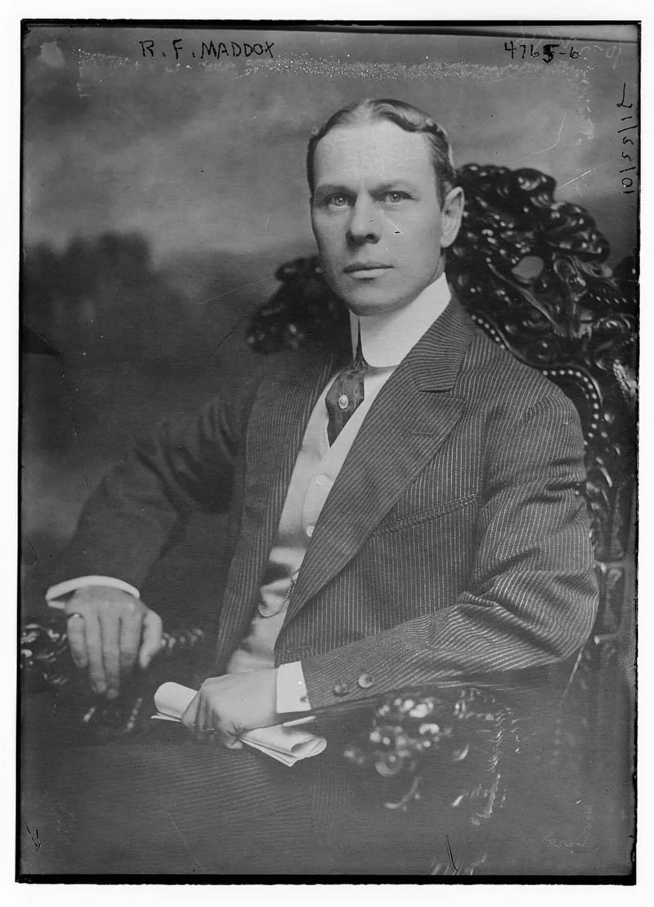 Portrait of Robert Maddox (1870–1965) – memorial page
