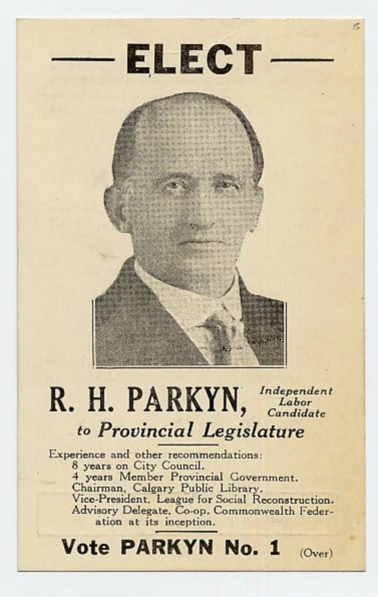 Portrait of Robert Parkyn (1862–1939) – memorial page